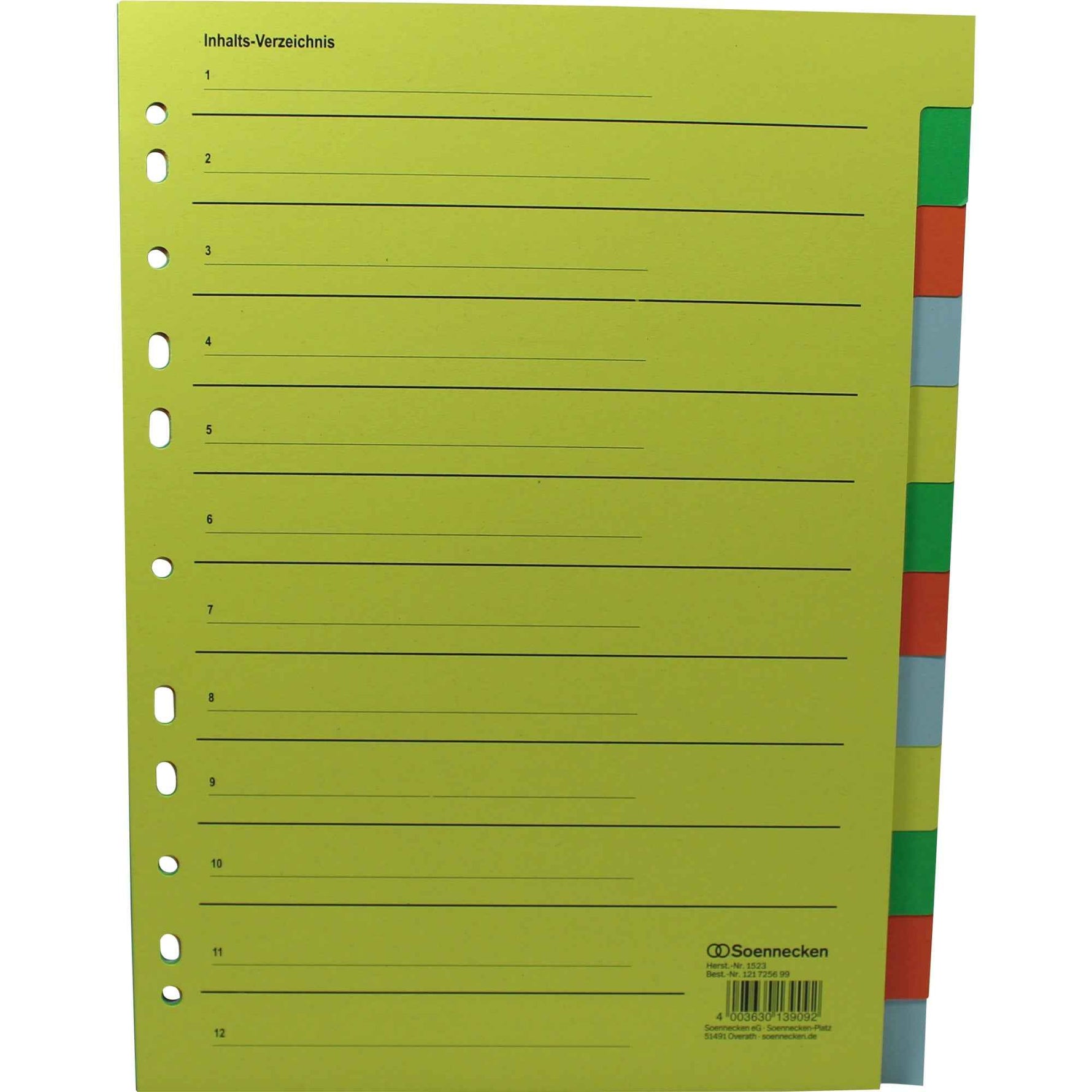 Soennecken Ordnerregister