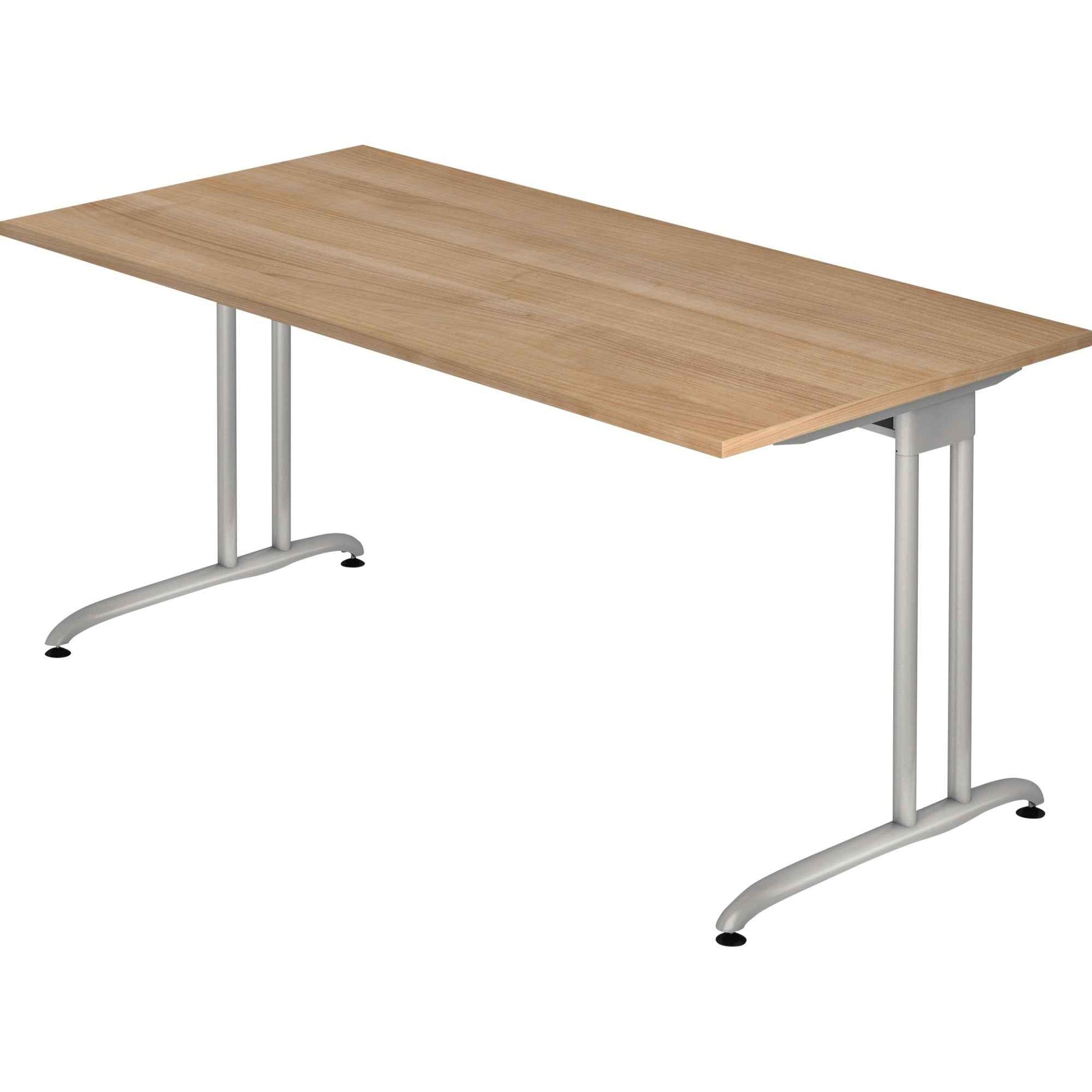 Hammerbacher Schreibtisch Ergonomic 1.600 x 740 x 800 mm (B x H x T) nussbaum