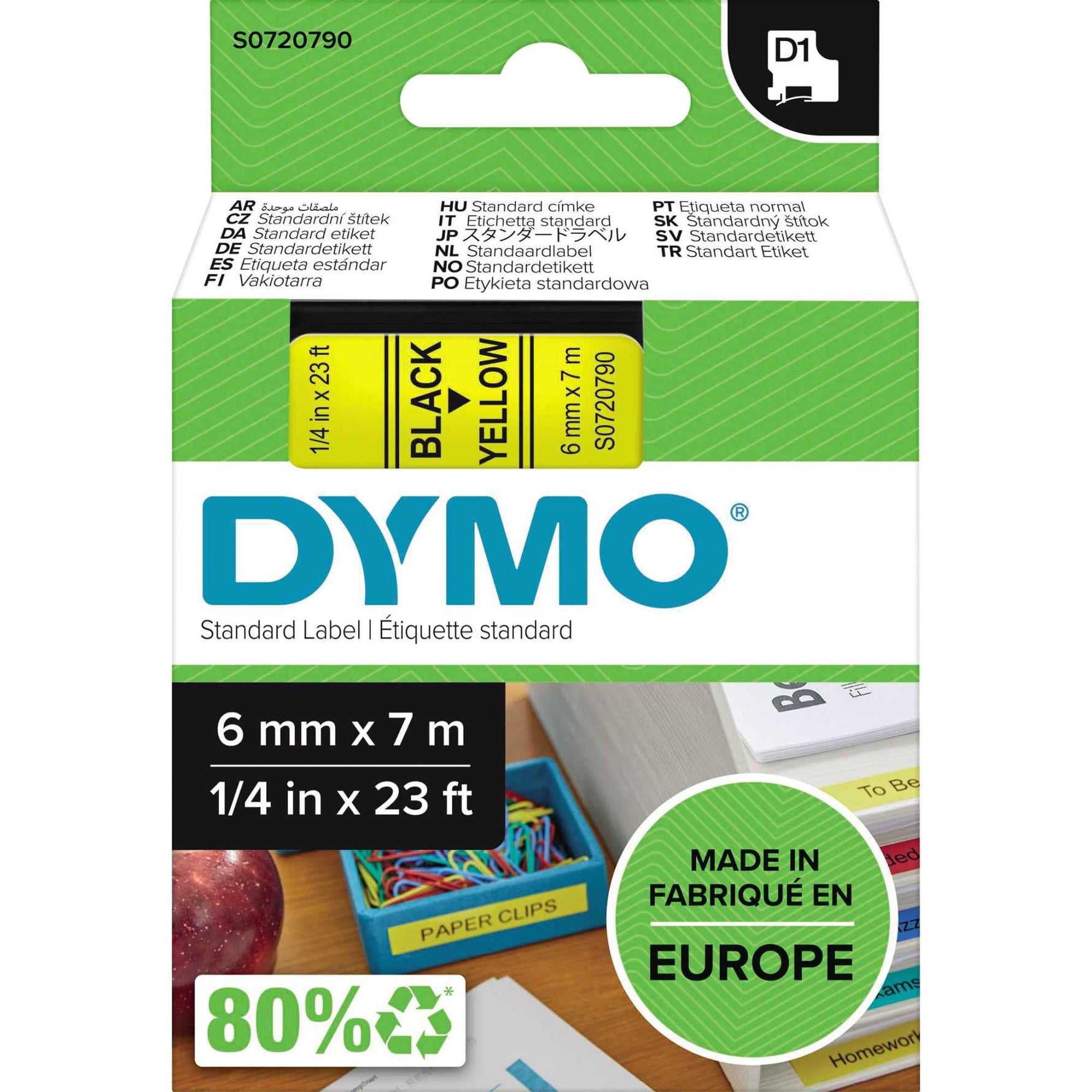 DYMO® Schriftbandkassette D1 6 mm x 7 m (B x L)