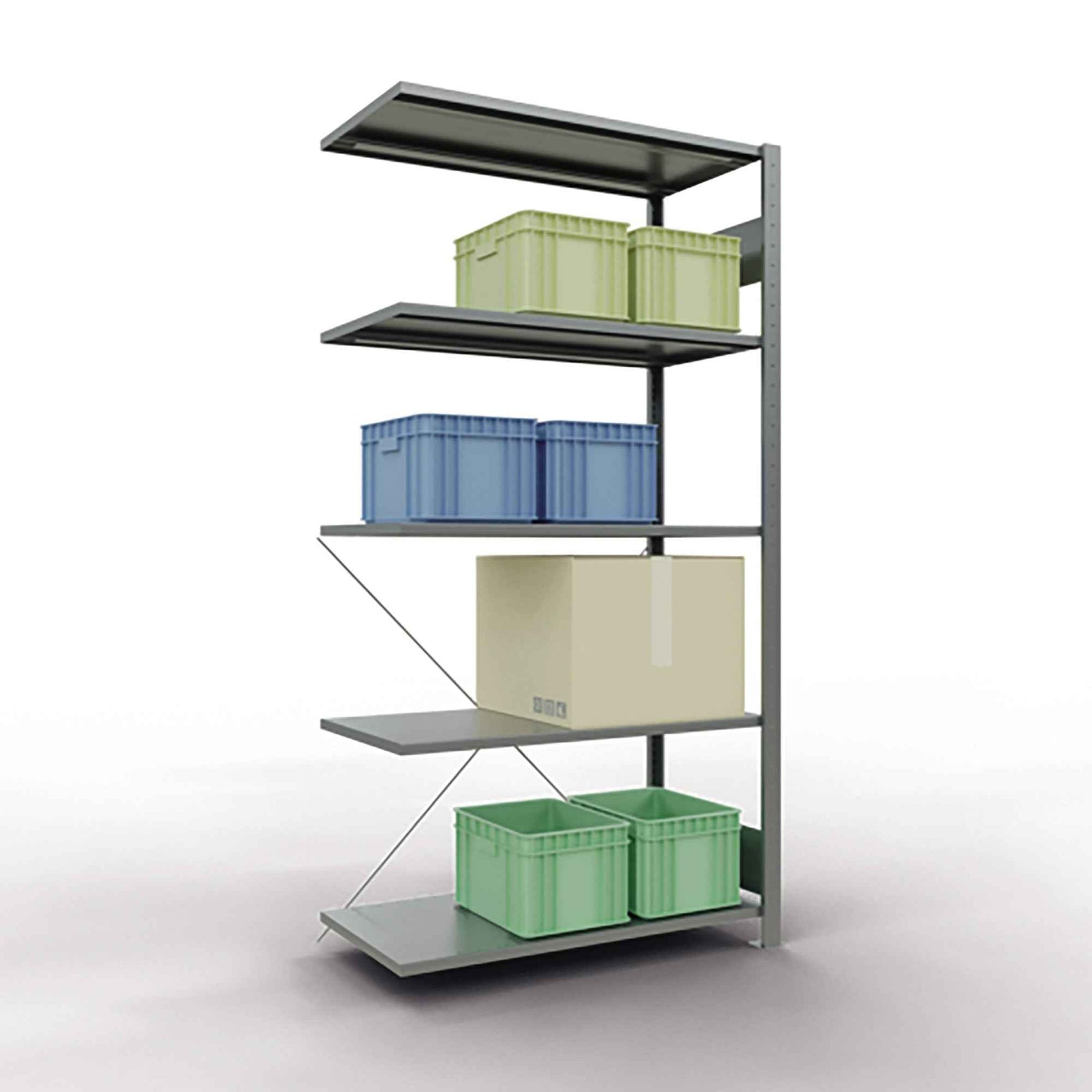 SCHULTE Anbauregal MULTIplus150 5 Fachböden