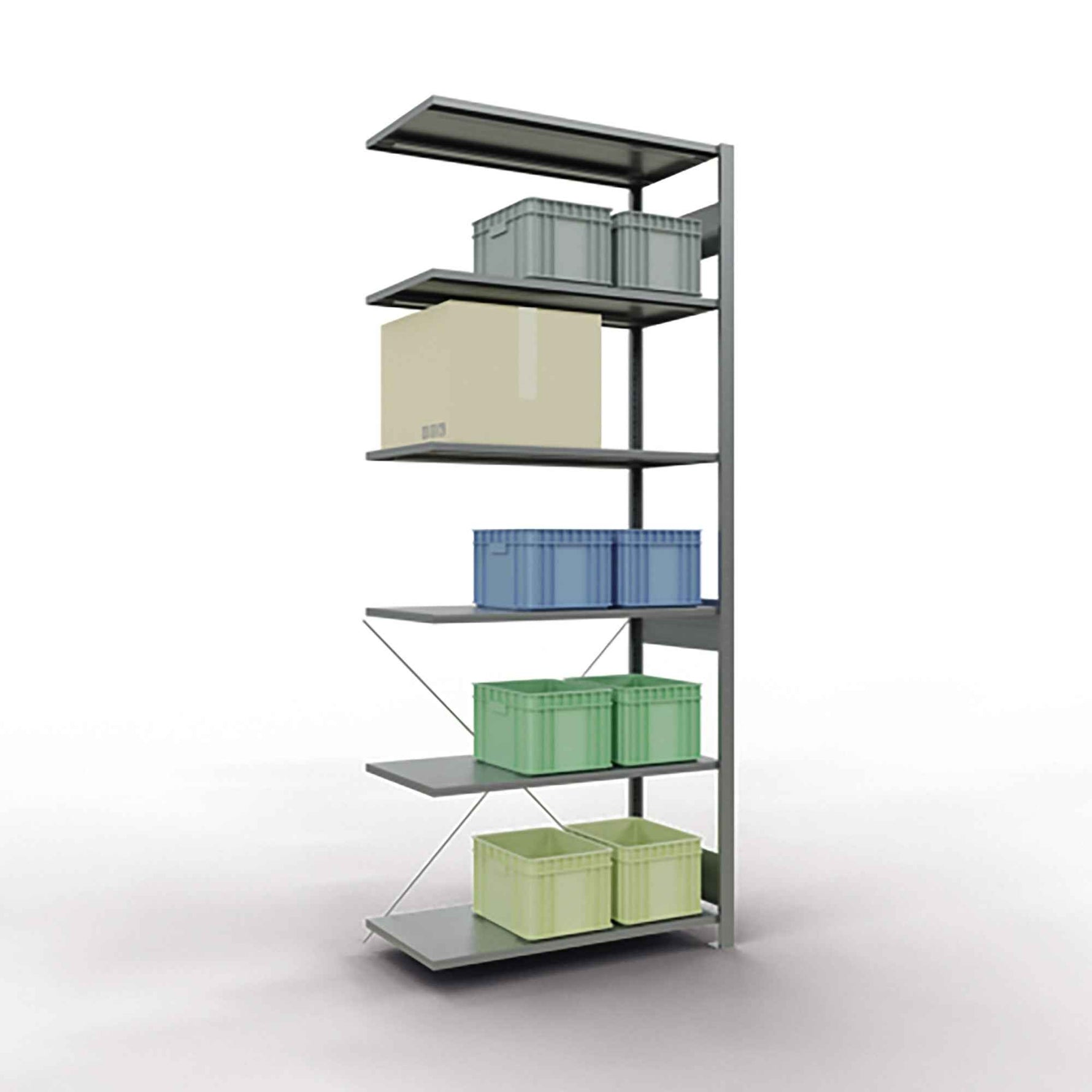 SCHULTE Anbauregal MULTIplus150 6 Fachböden