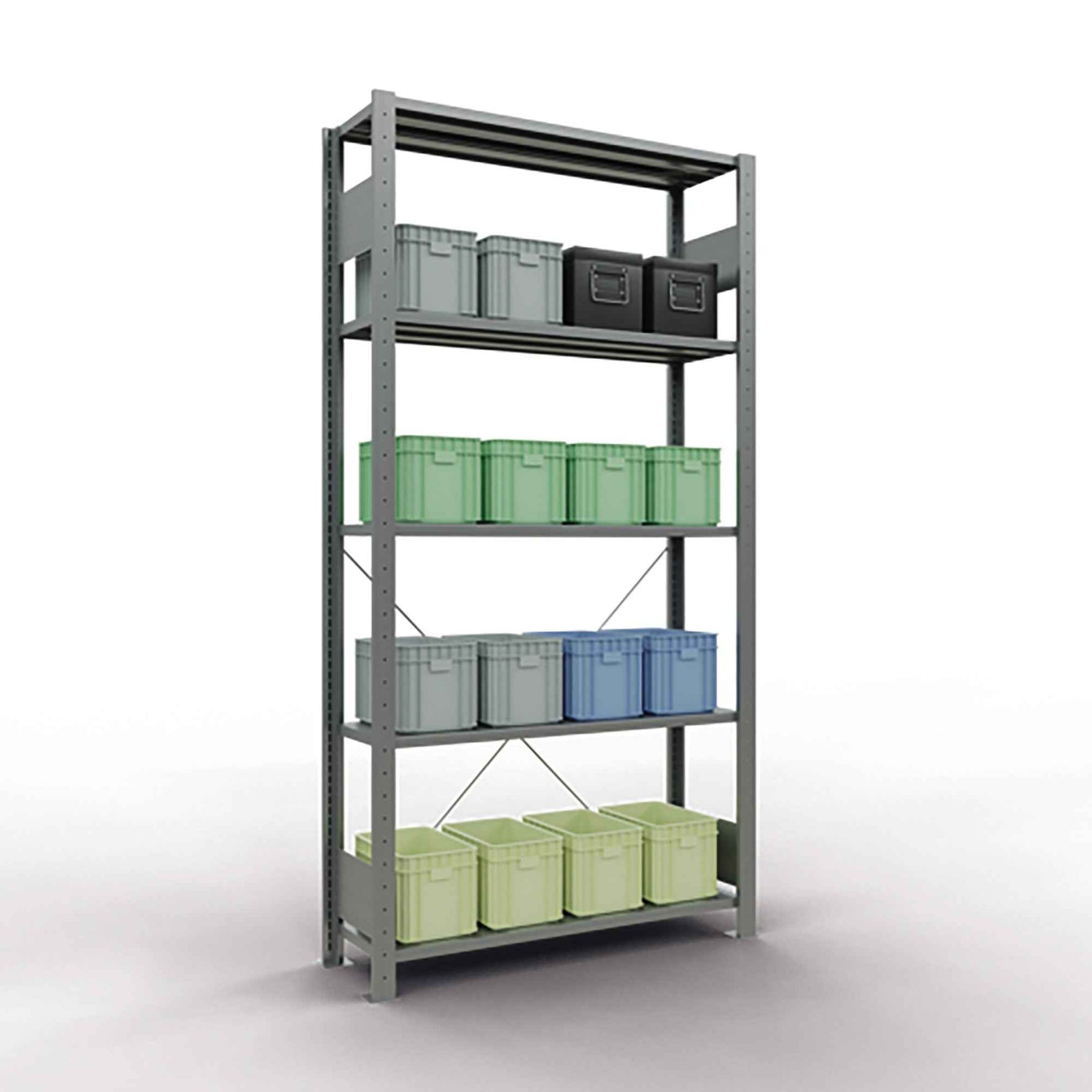 SCHULTE Grundregal MULTIplus150 5 Fachböden