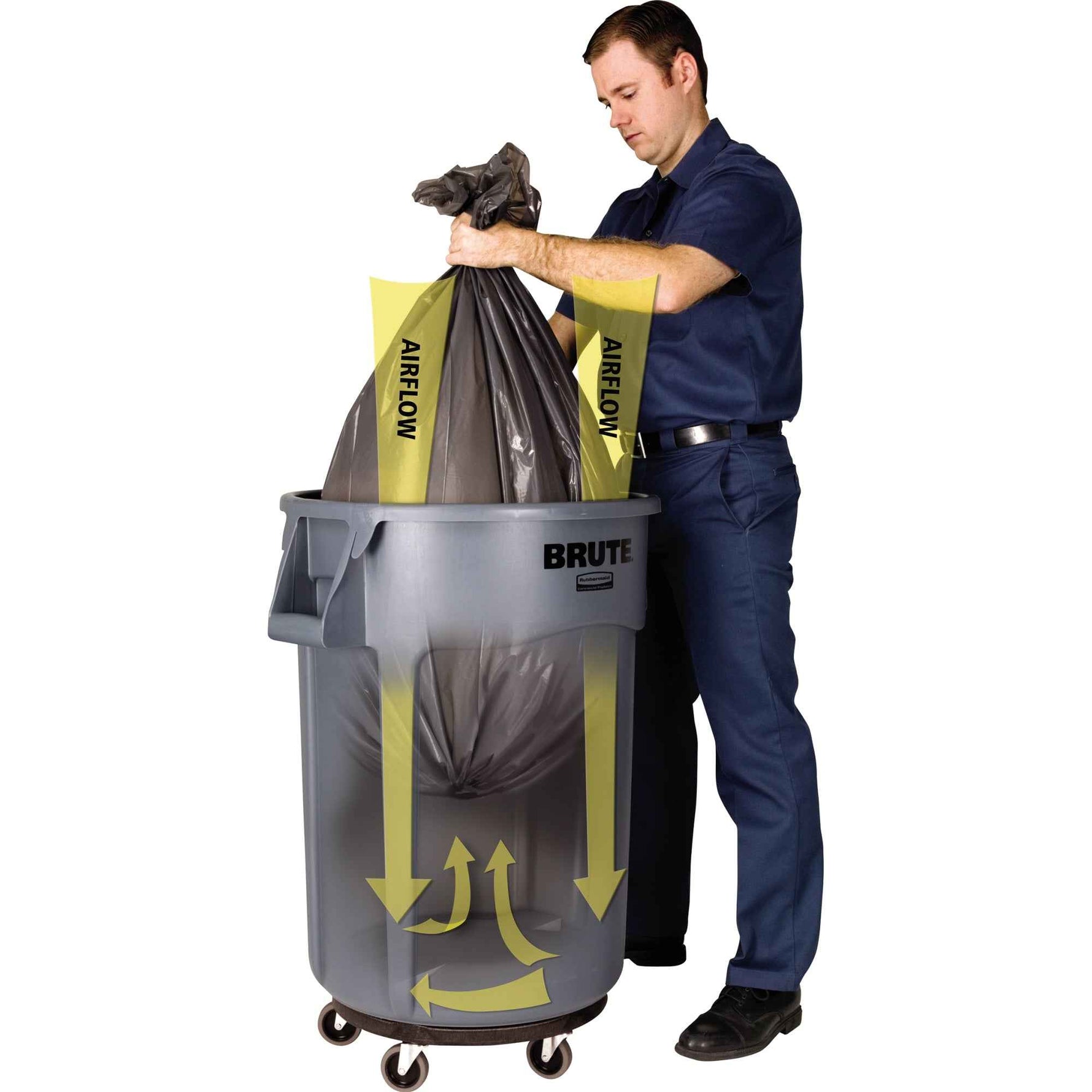 Rubbermaid Abfalleimer BRUTE® 167 l