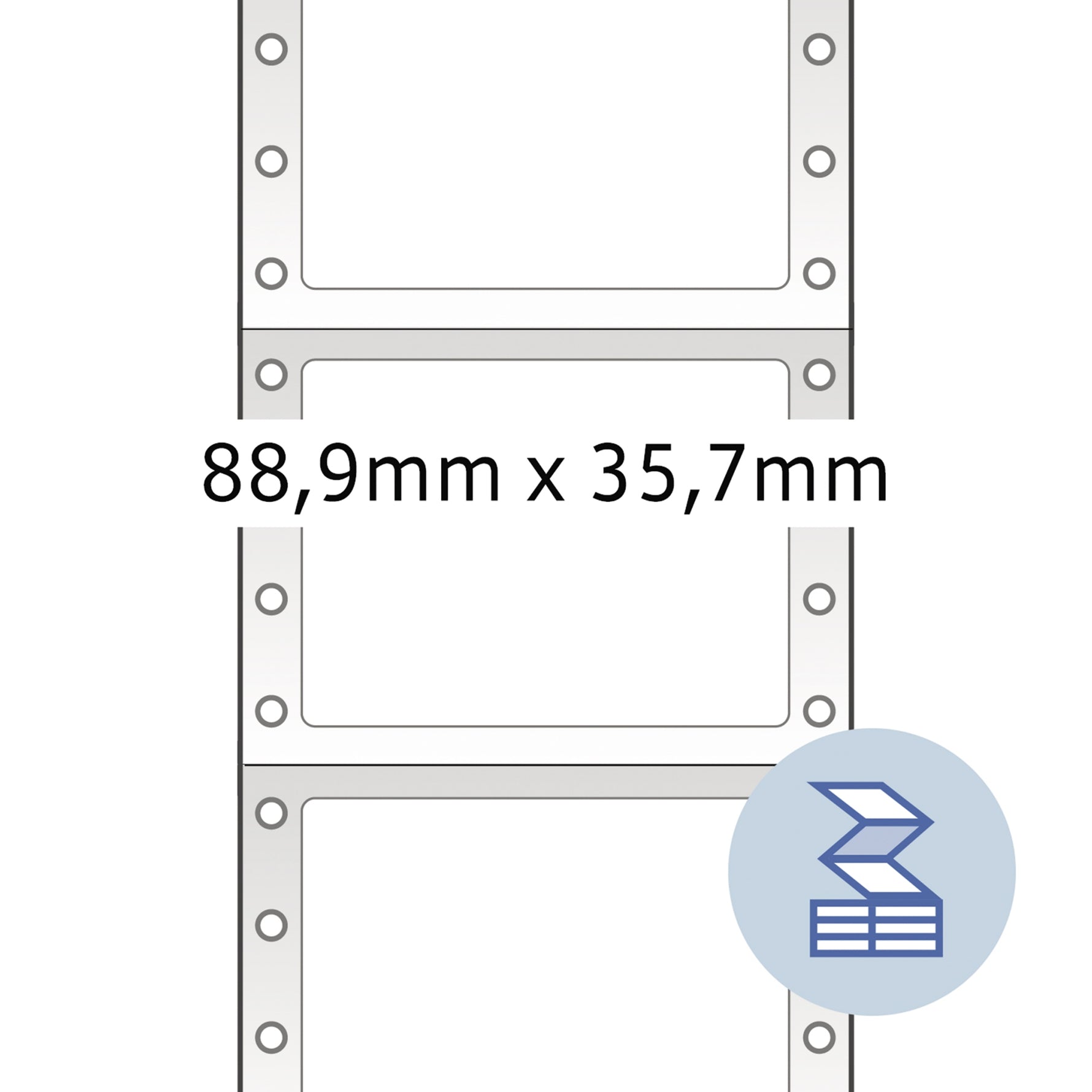 HERMA Endlosetikett 88,9 x 35,7 mm (B x H) 4.000 Etik./Pack. - Wiepa Bürofachpartner