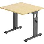 Hammerbacher Schreibtisch O-Serie 800 x 650-850 x 800 mm (B x H x T)