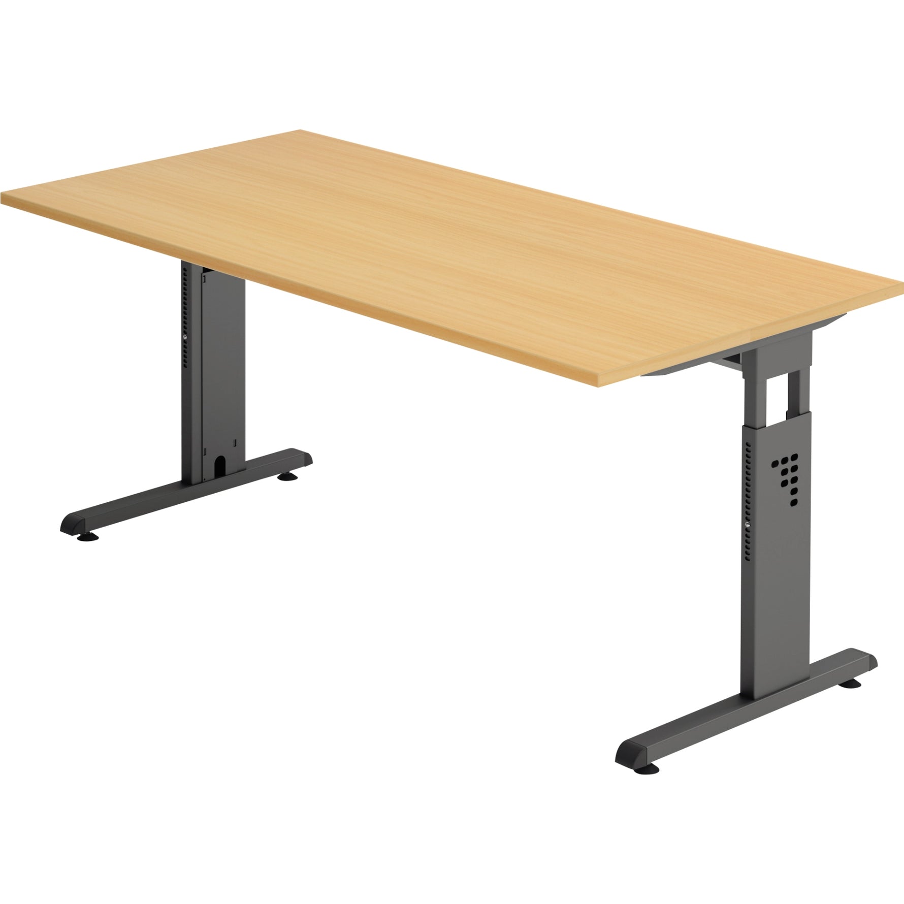 Hammerbacher Schreibtisch O-Serie 1.600 x 650-850 x 800 mm (B x H x T) – Produktbild 3