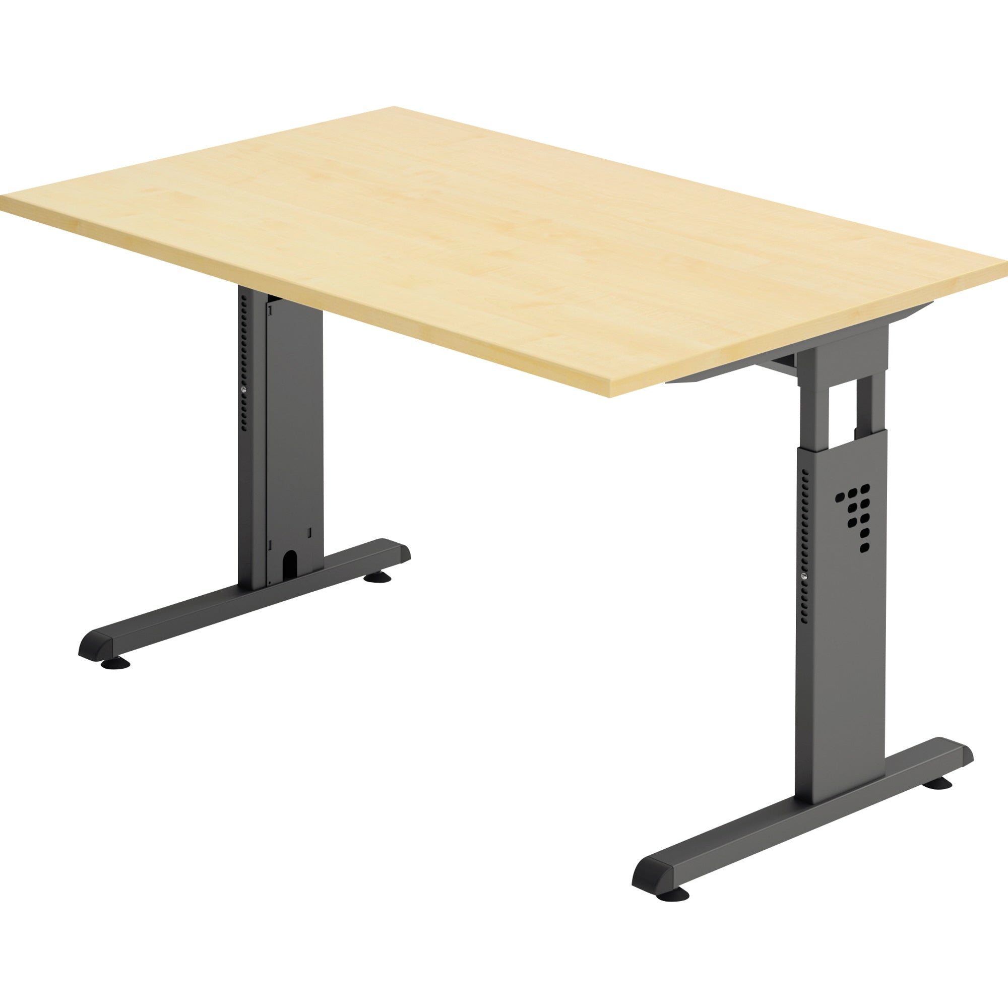 Hammerbacher Schreibtisch O-Serie 1.200 x 650-850 x 800 mm (B x H x T)