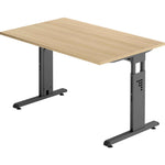 Hammerbacher Schreibtisch O-Serie 1.200 x 650-850 x 800 mm (B x H x T)