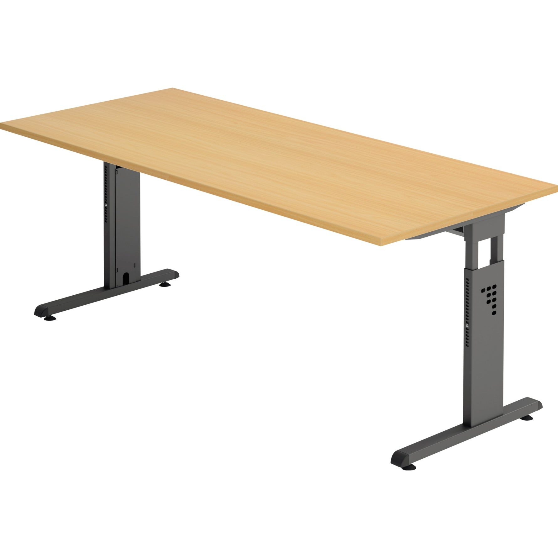 Hammerbacher Schreibtisch O-Serie 1.800 x 650-850 x 800 mm (B x H x T) – Produktbild 5