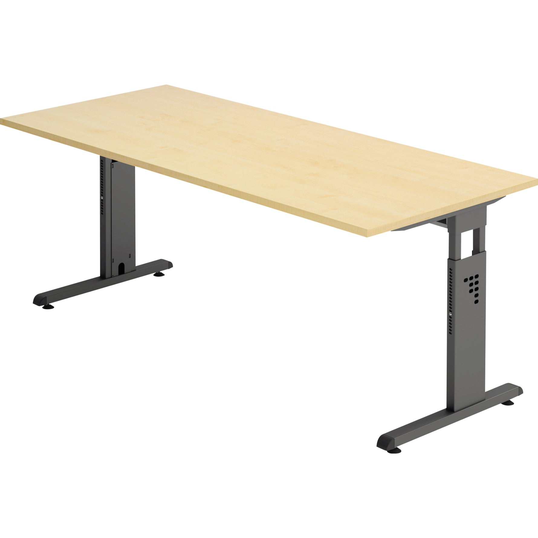 Hammerbacher Schreibtisch O-Serie 1.800 x 650-850 x 800 mm (B x H x T) – Produktbild 4