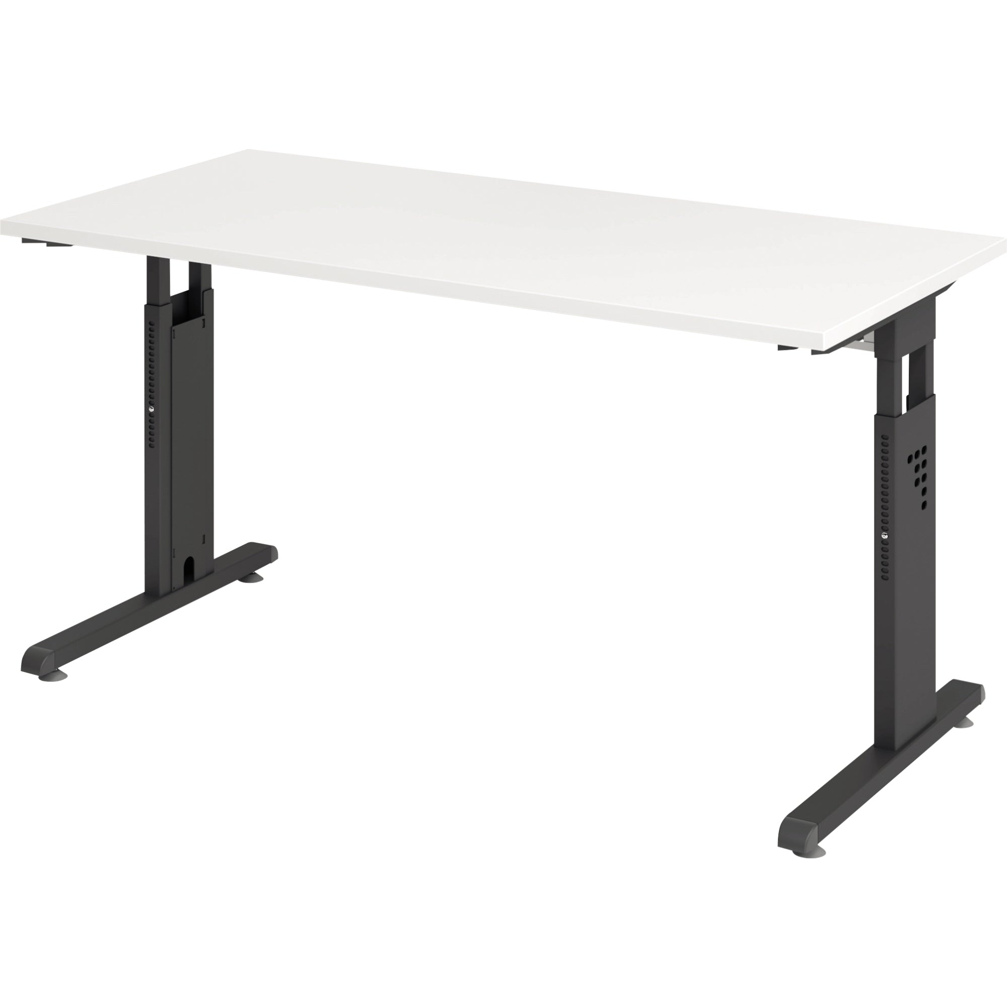Hammerbacher Schreibtisch O-Serie mini 1.400 x 650-850 x 672 mm (B x H x T)