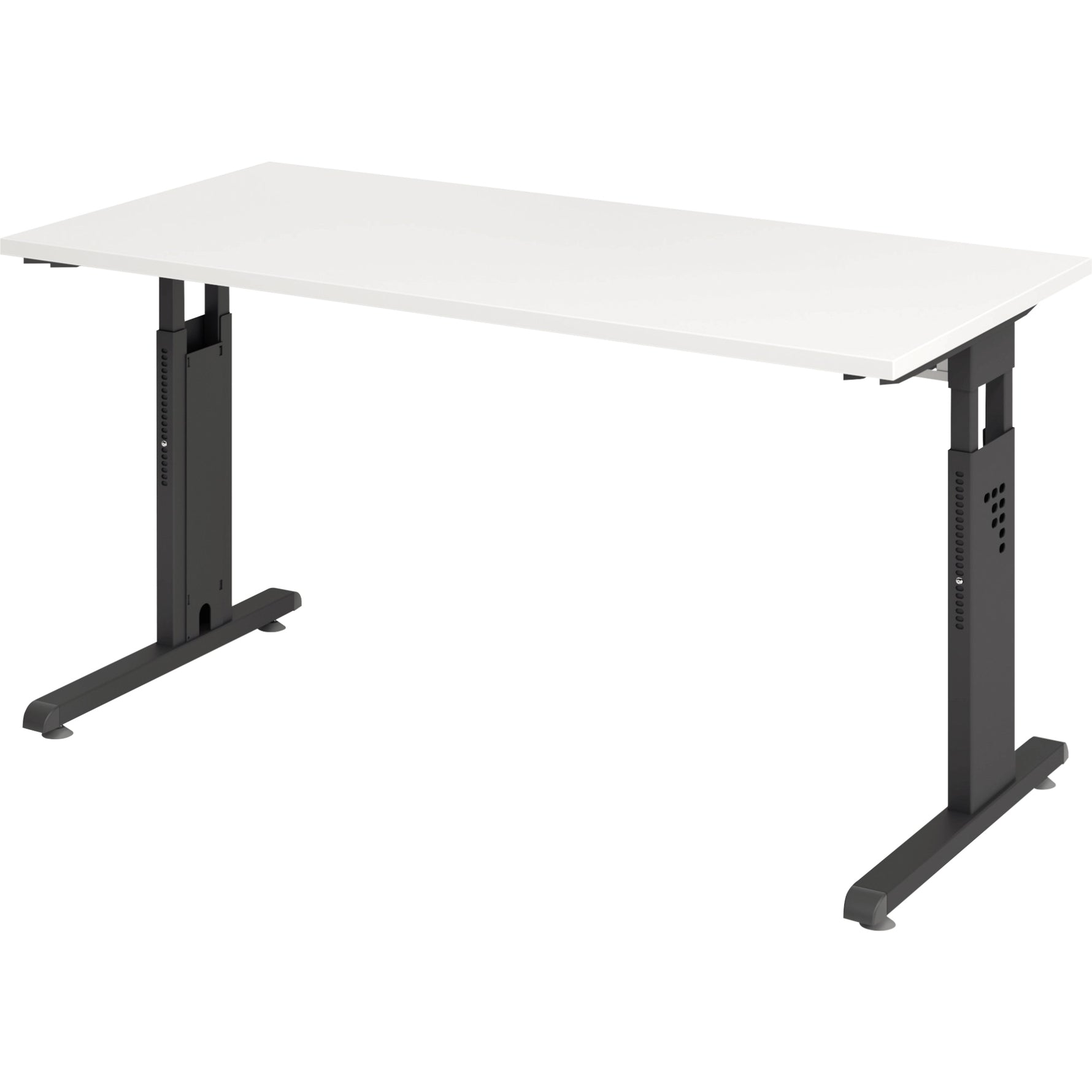 Hammerbacher Schreibtisch O-Serie mini 1.400 x 650-850 x 672 mm (B x H x T)
