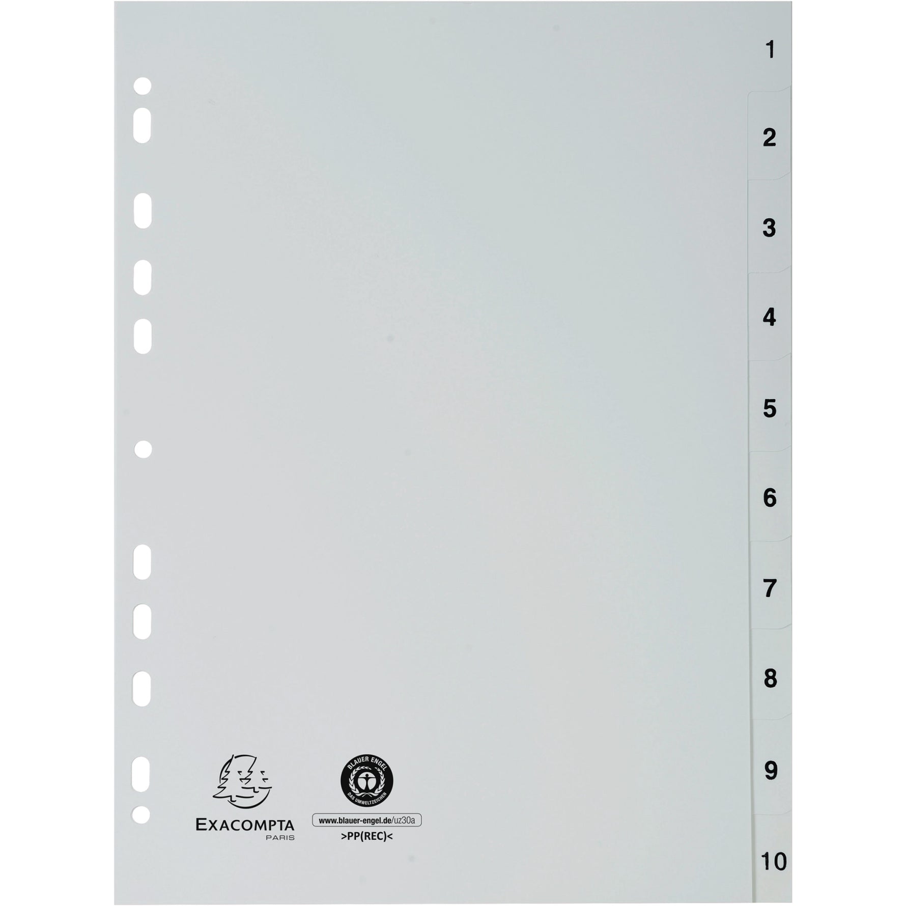 Exacompta Zahlenregister Forever® DIN A4 1-10 - Wiepa Bürofachpartner