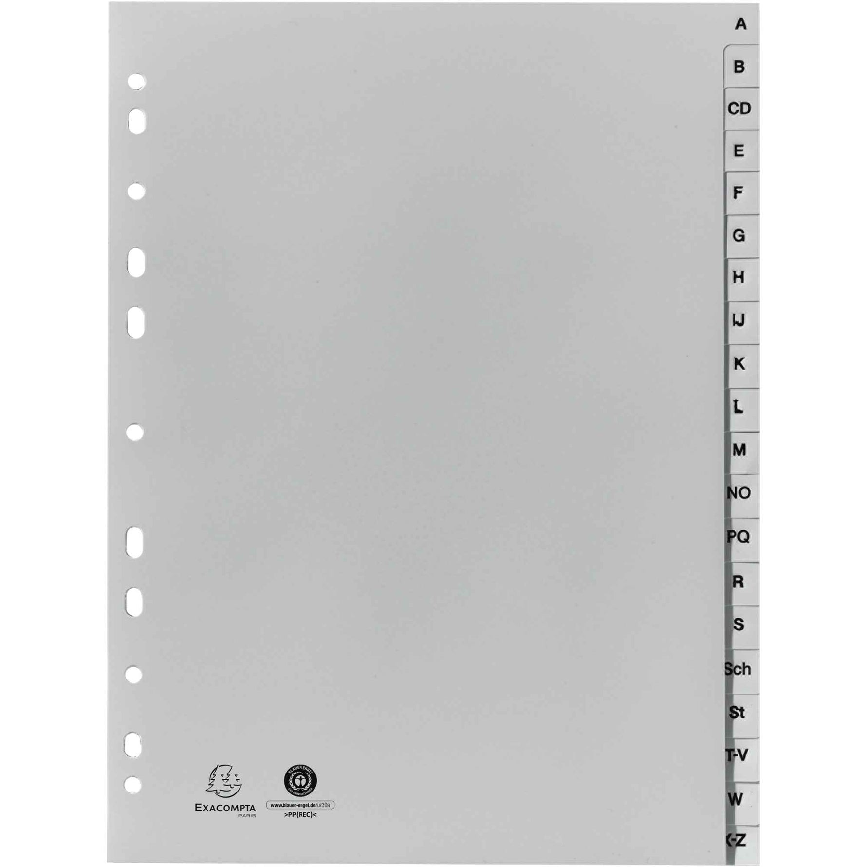 Exacompta A-Z Register Forever® DIN A4 volle Höhe