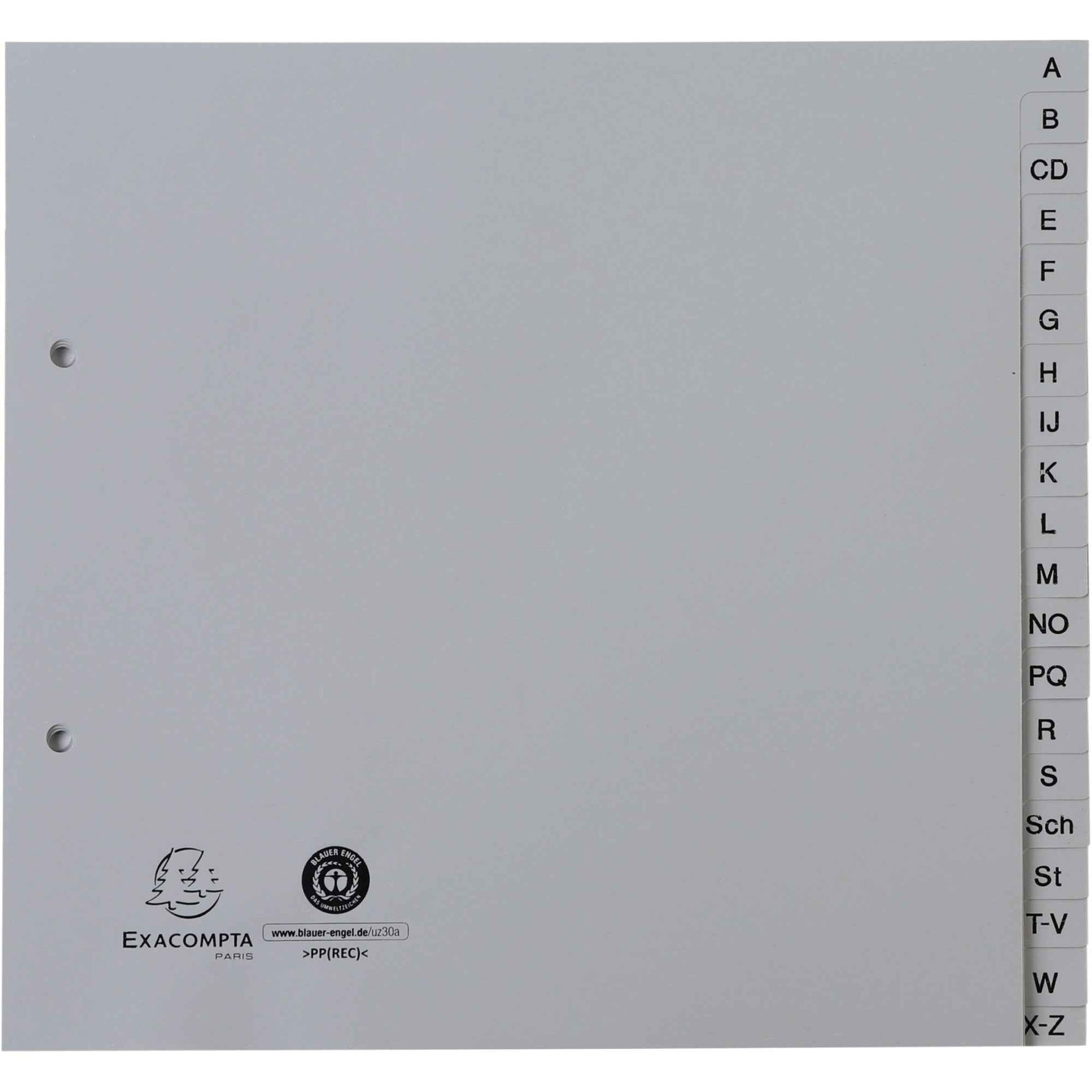 Exacompta A-Z Register Forever® DIN A4 halbe Höhe