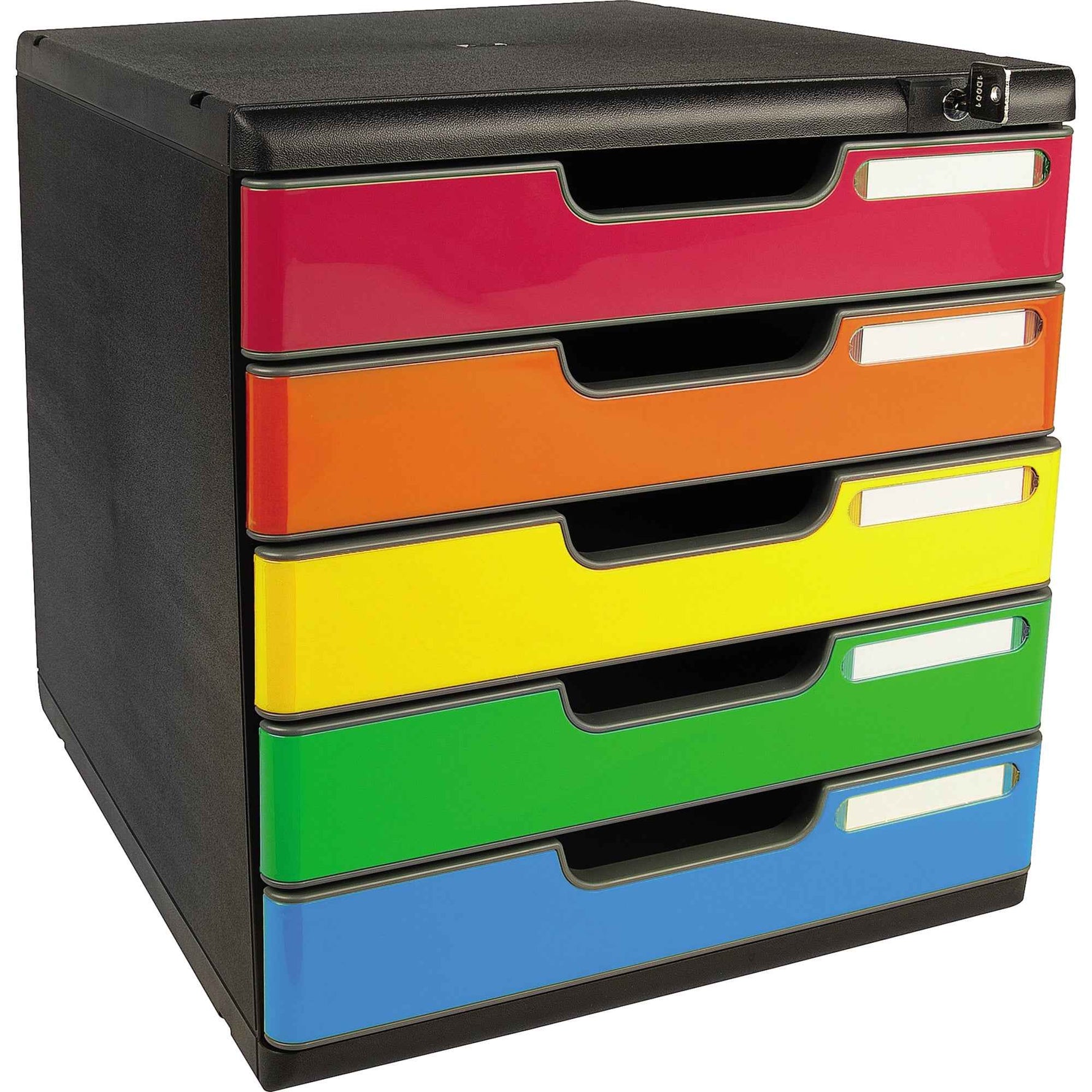 Exacompta Schubladenbox MODULO mit Schloss Iderama® 5 Schubladen