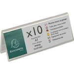 Exacompta Tischnamensschild Office Exacryl DIN A7 quer