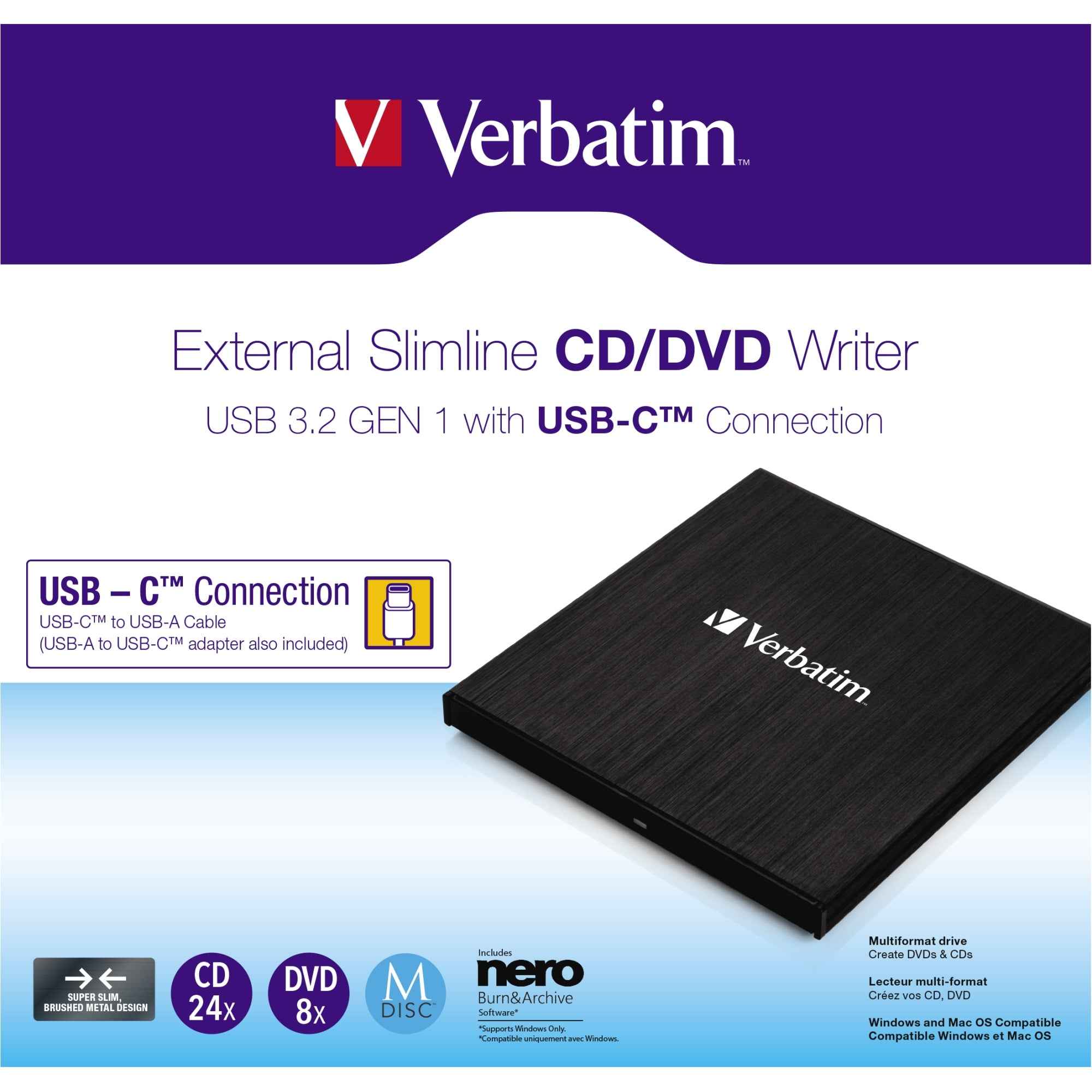Verbatim Laufwerk extern Slimline