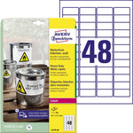 Avery Zweckform Folienetikett 45,7 x 21,2 mm (B x H)