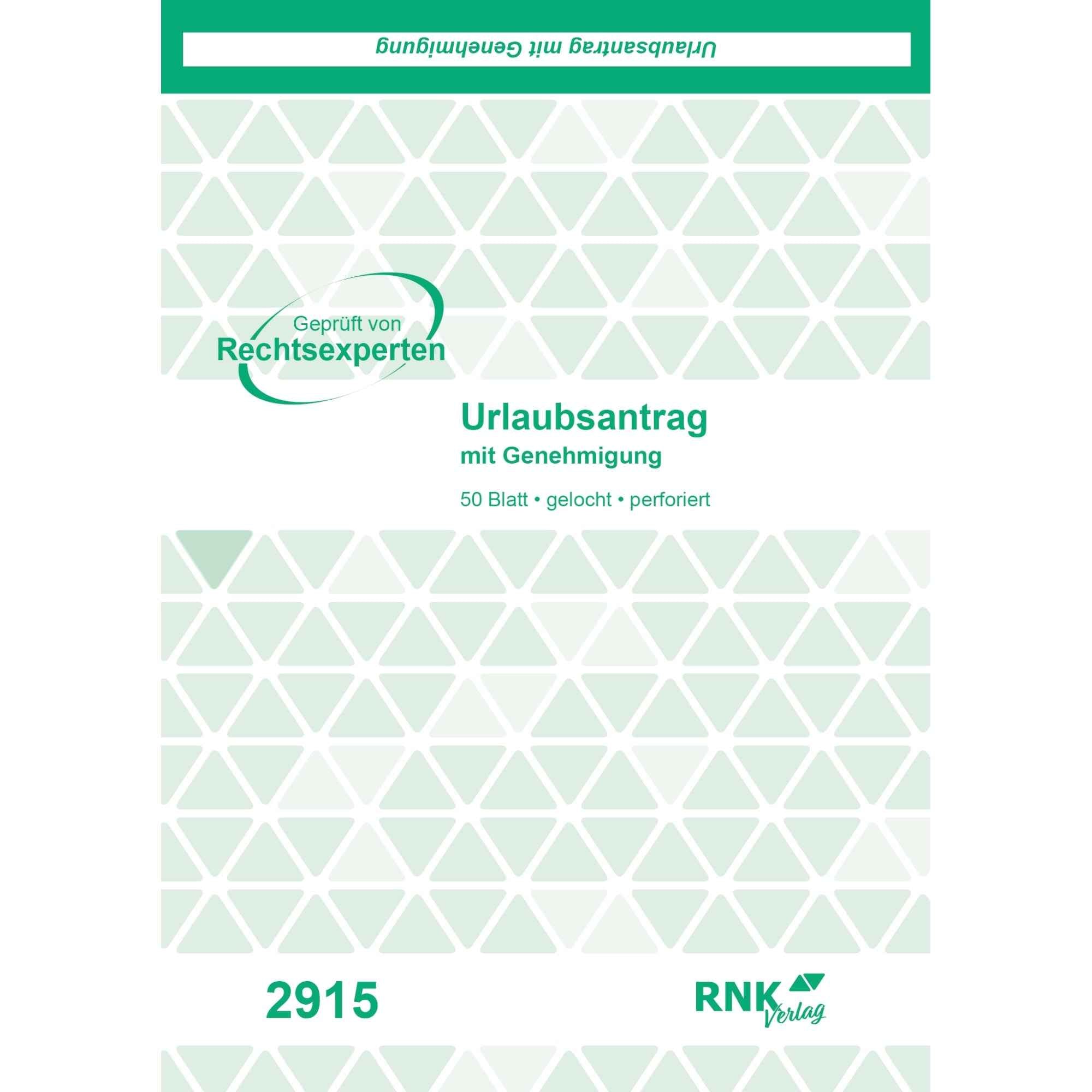 RNK Verlag Urlaubsantrag
