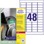Avery Zweckform Folienetikett 45,7 x 21,2 mm (B x H)