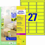 Avery Zweckform Neonetikett 63,5 x 29,6 mm (B x H)
