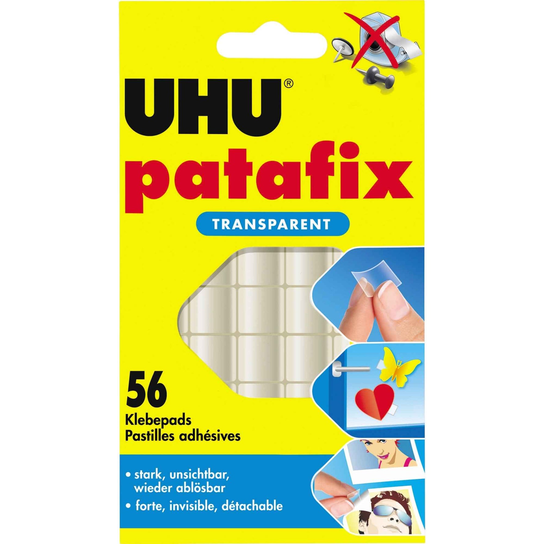 UHU® Klebepad patafix TRANSPARENT