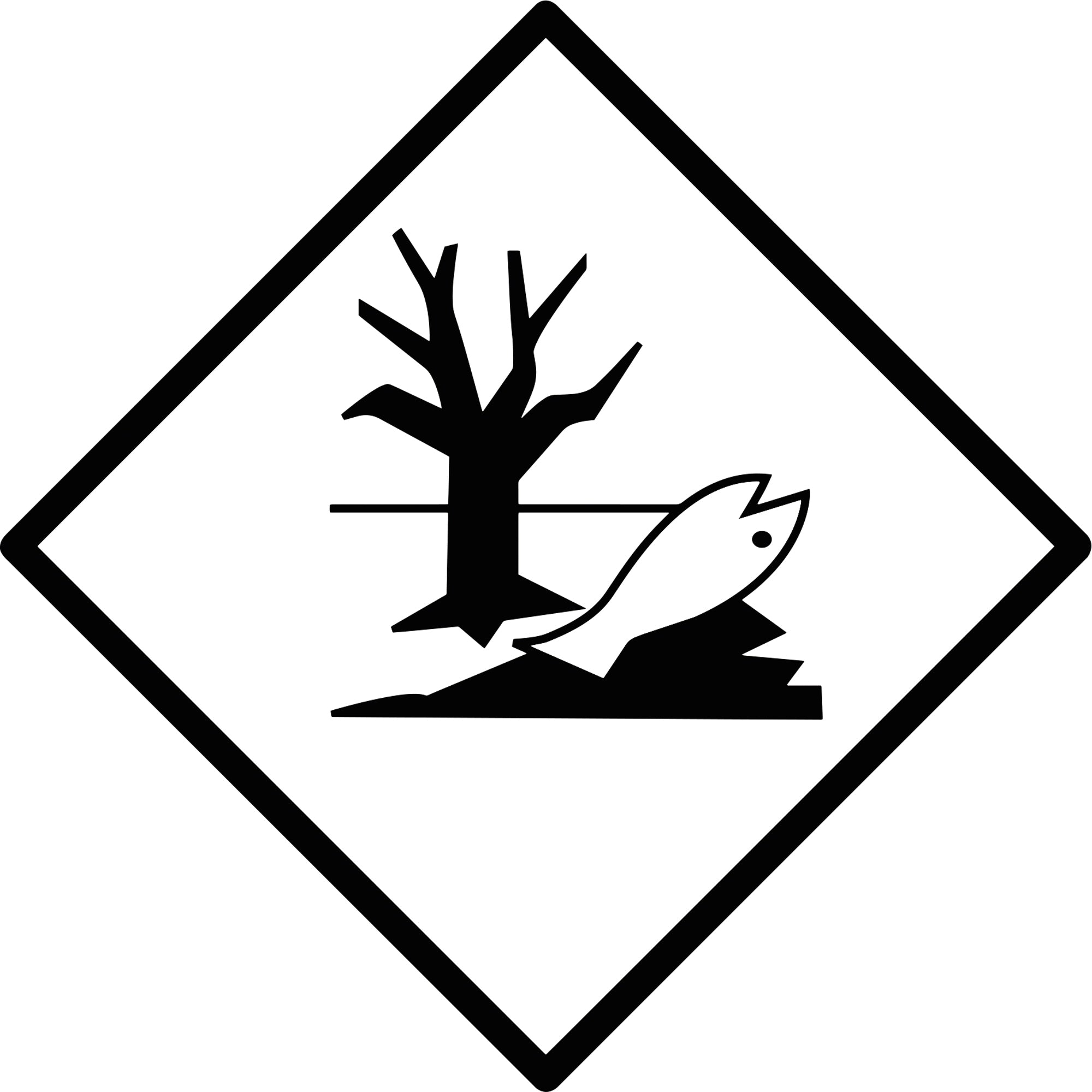 DR-Label Hinweisetikett Umweltgefährdende Stoffe (Fisch/Baum) - Wiepa Bürofachpartner