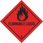 DR-Label Hinweisetikett Gefahrgutklasse 3
