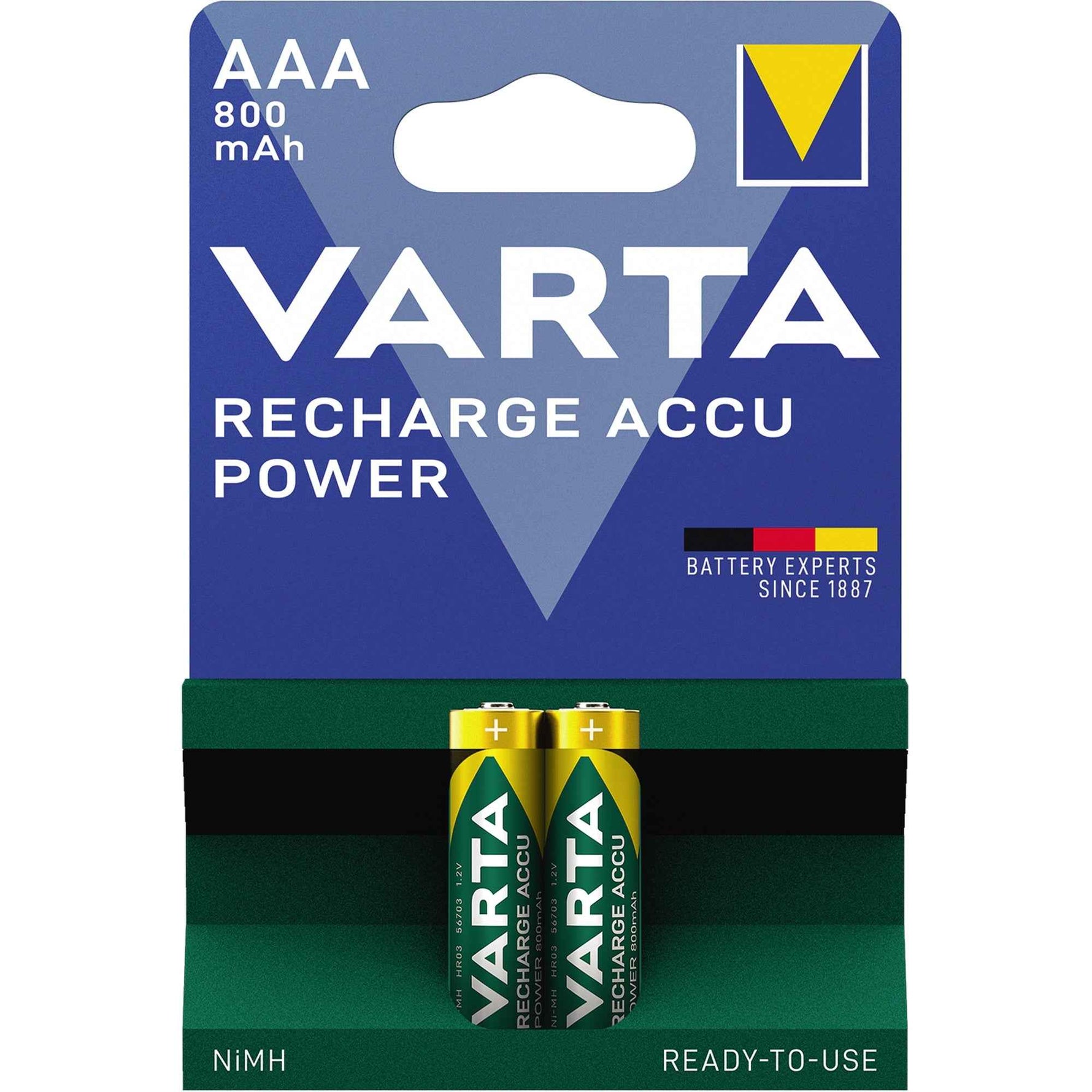 Varta Akku Recharge Accu Power AAA/Micro 2 St./Pack.
