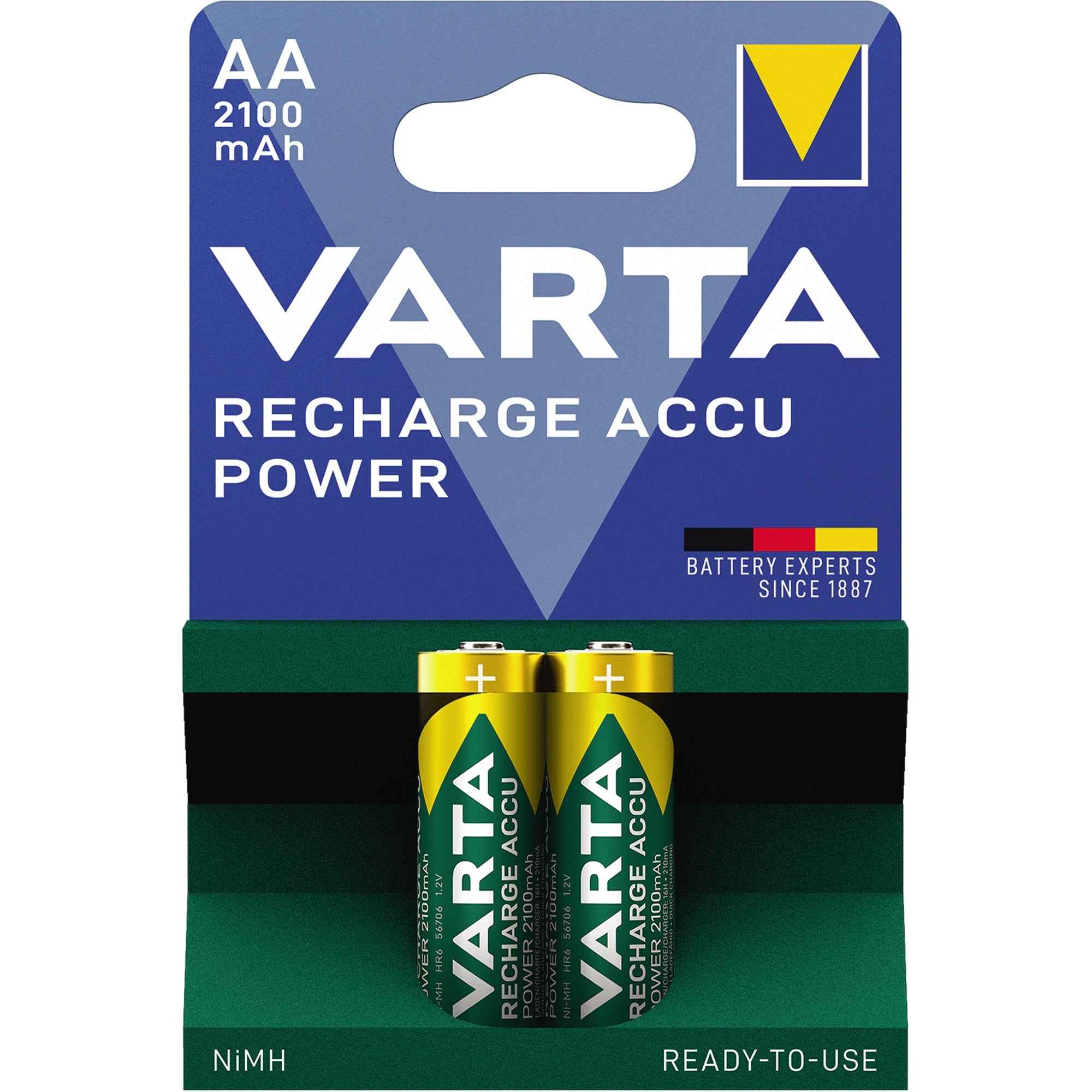 Varta Akku Recharge Accu Power AA/Mignon 2 St./Pack.