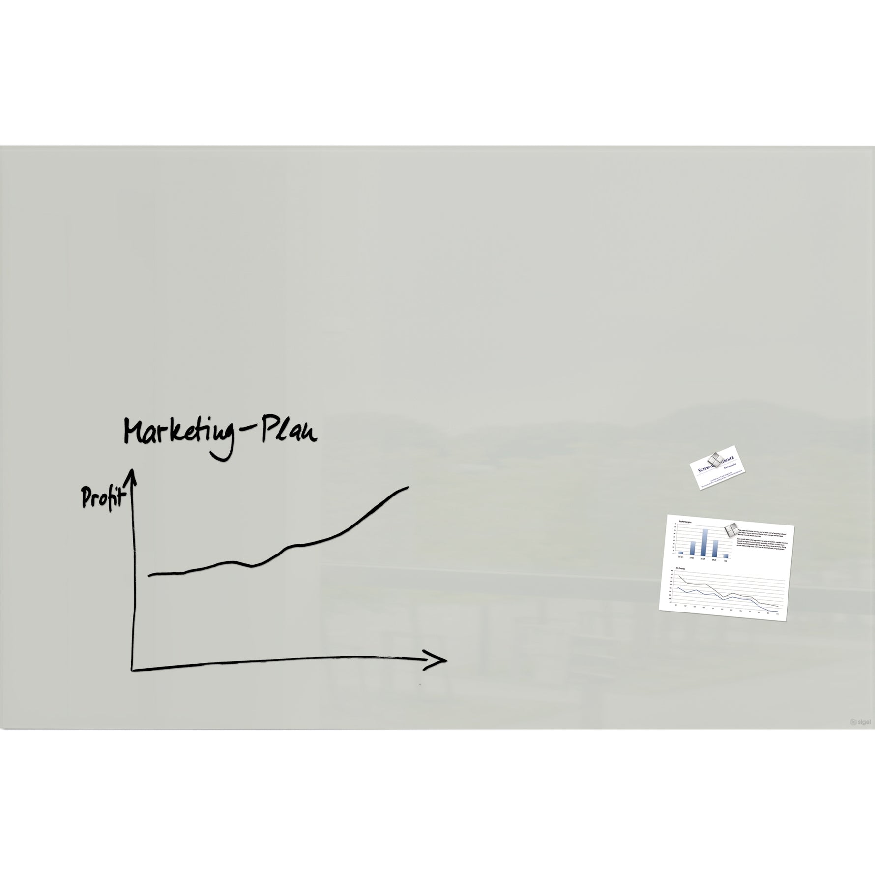 SIGEL Glasboard Artverum 120 x 90 x 1,8 cm (B x H x T) - Wiepa Bürofachpartner