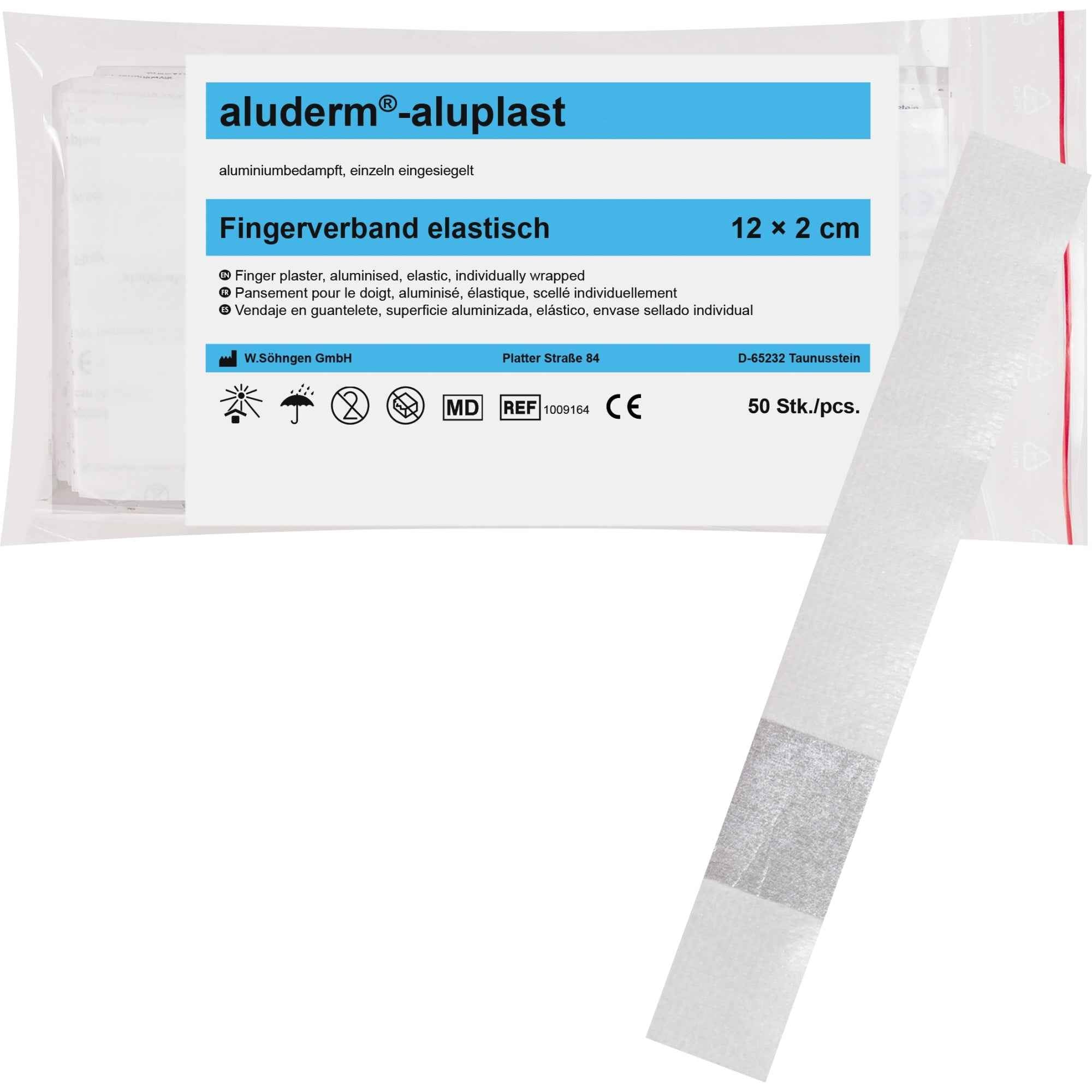 aluderm® Pflaster aluplast ca. 2 x 12 cm (B x L)