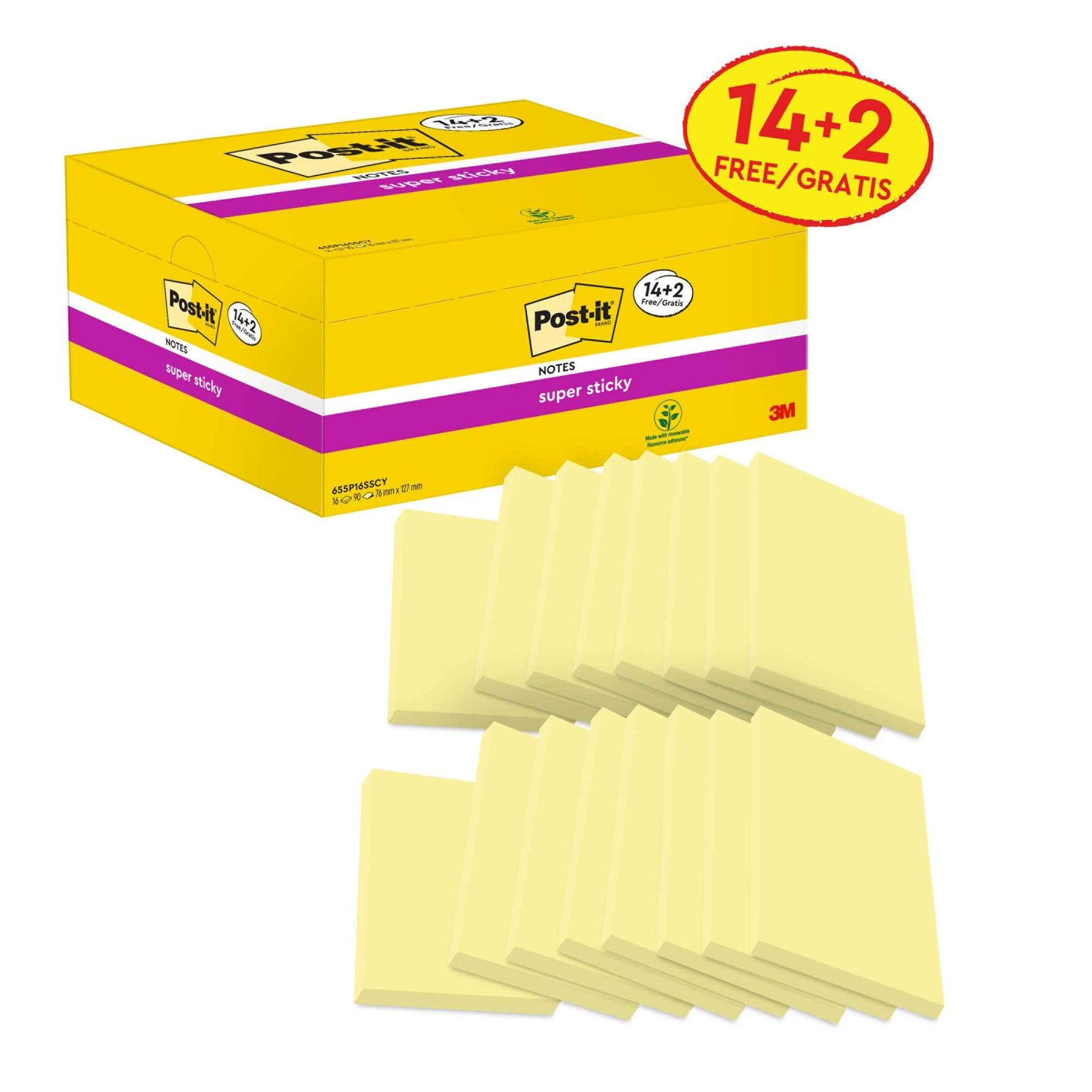 Post-it® Haftnotiz Super Sticky Notes Promotion