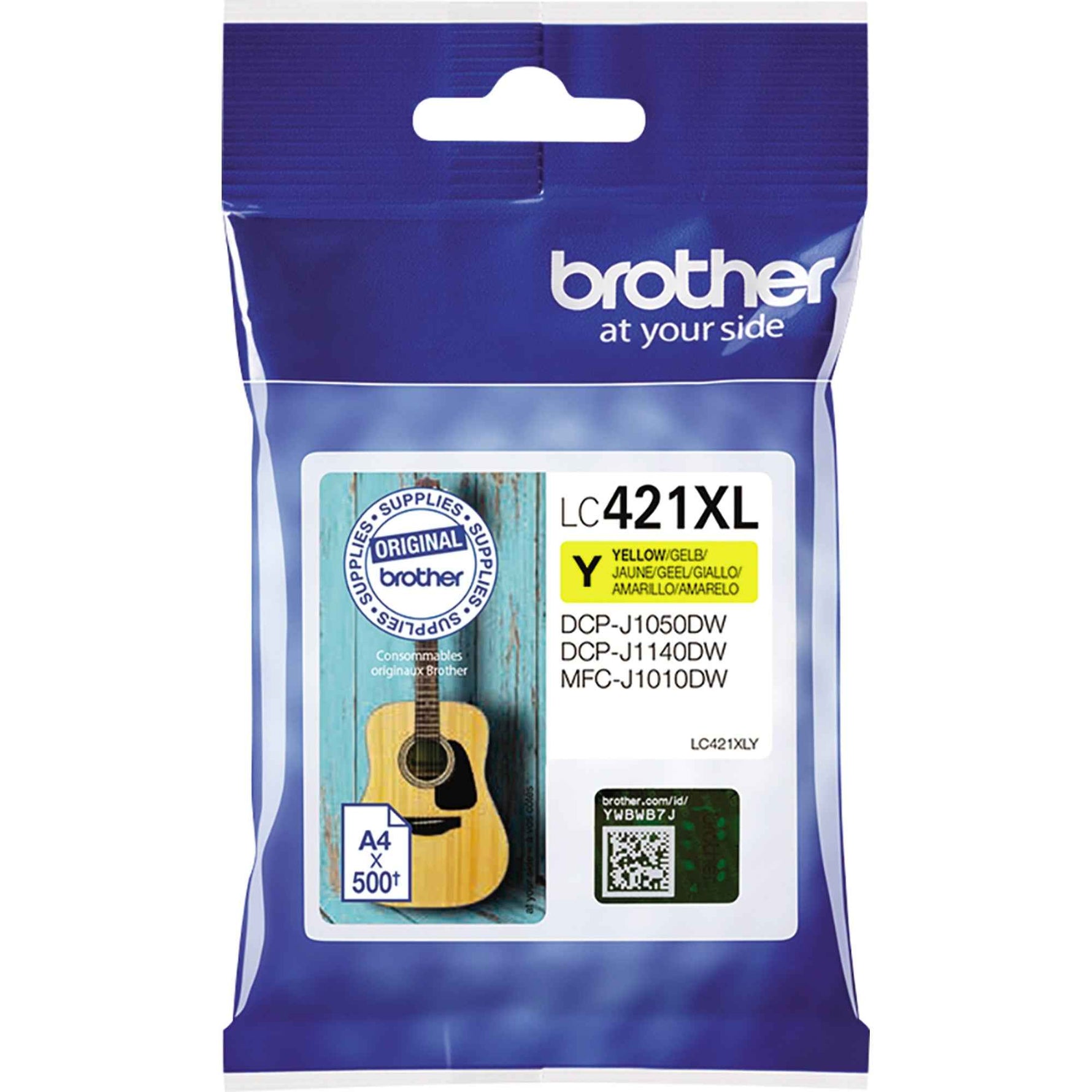 Brother Tintenpatrone LC-421XLY gelb