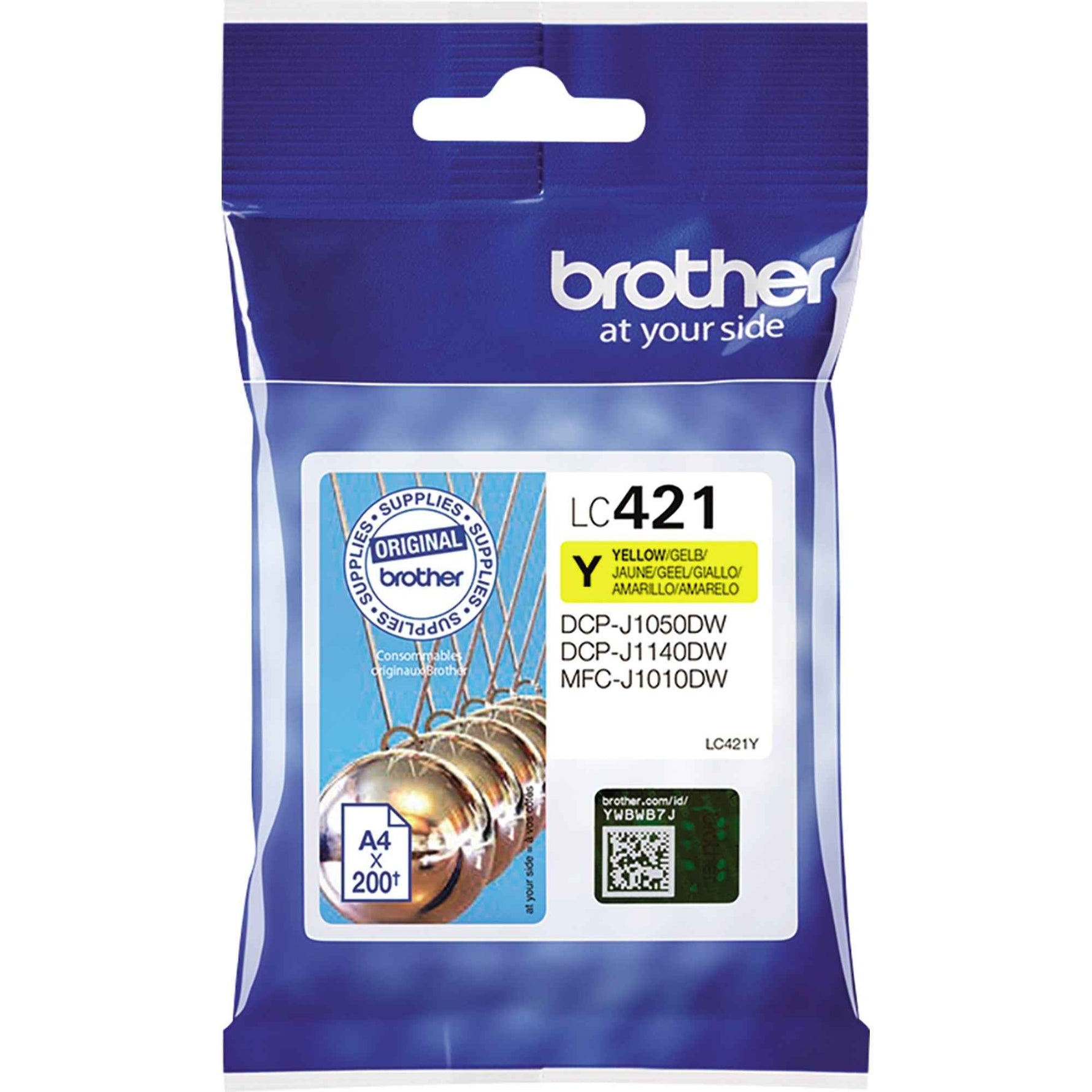 Brother Tintenpatrone LC-421Y gelb