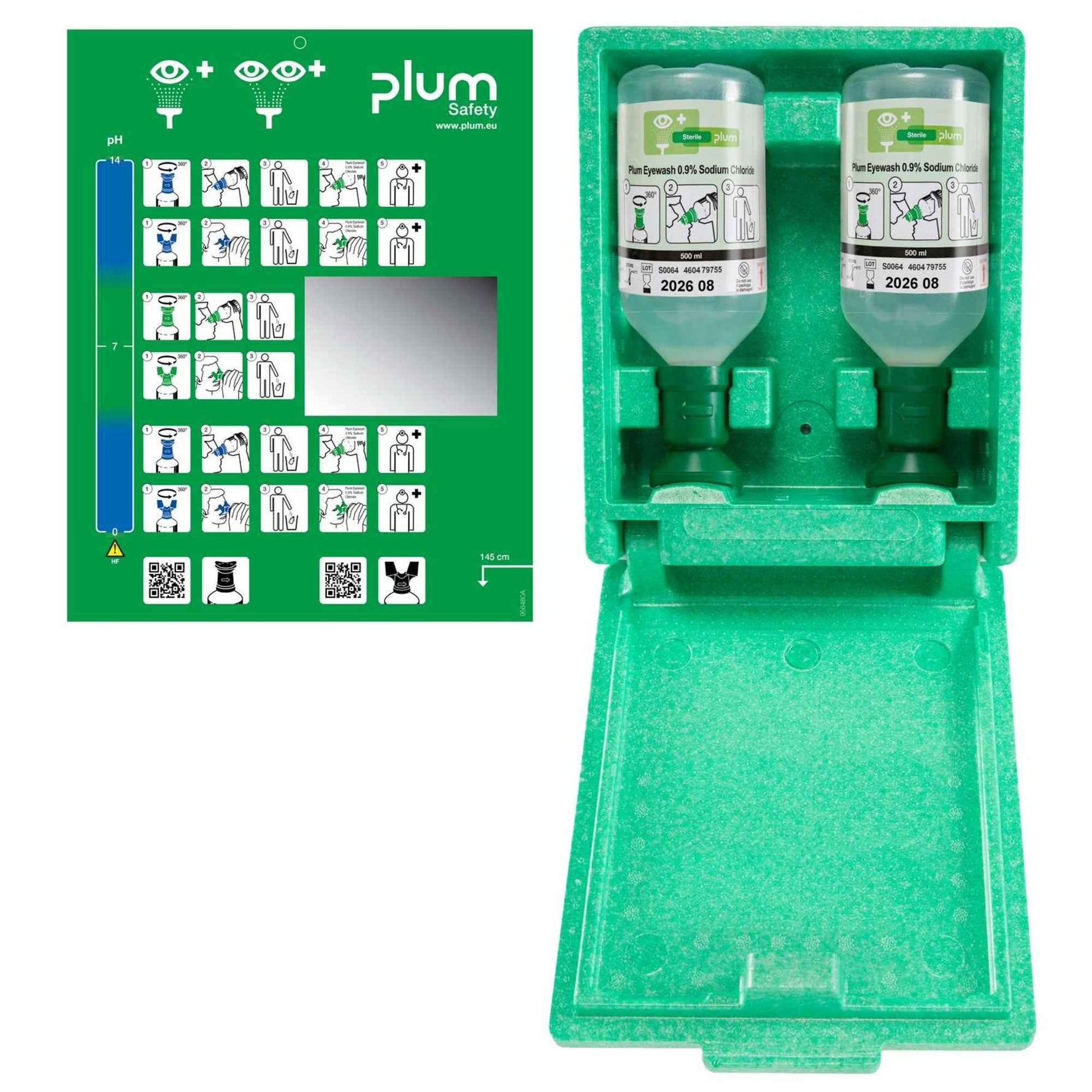 PLUM Augenspülstation 0,9 % Sodium Chloride