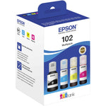Epson Nachfülltinte Tintenstrahldrucker 102 schwarz, cyan, magenta, gelb