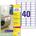 Avery Zweckform Folienetikett 45,7 x 25,4 mm (B x H)