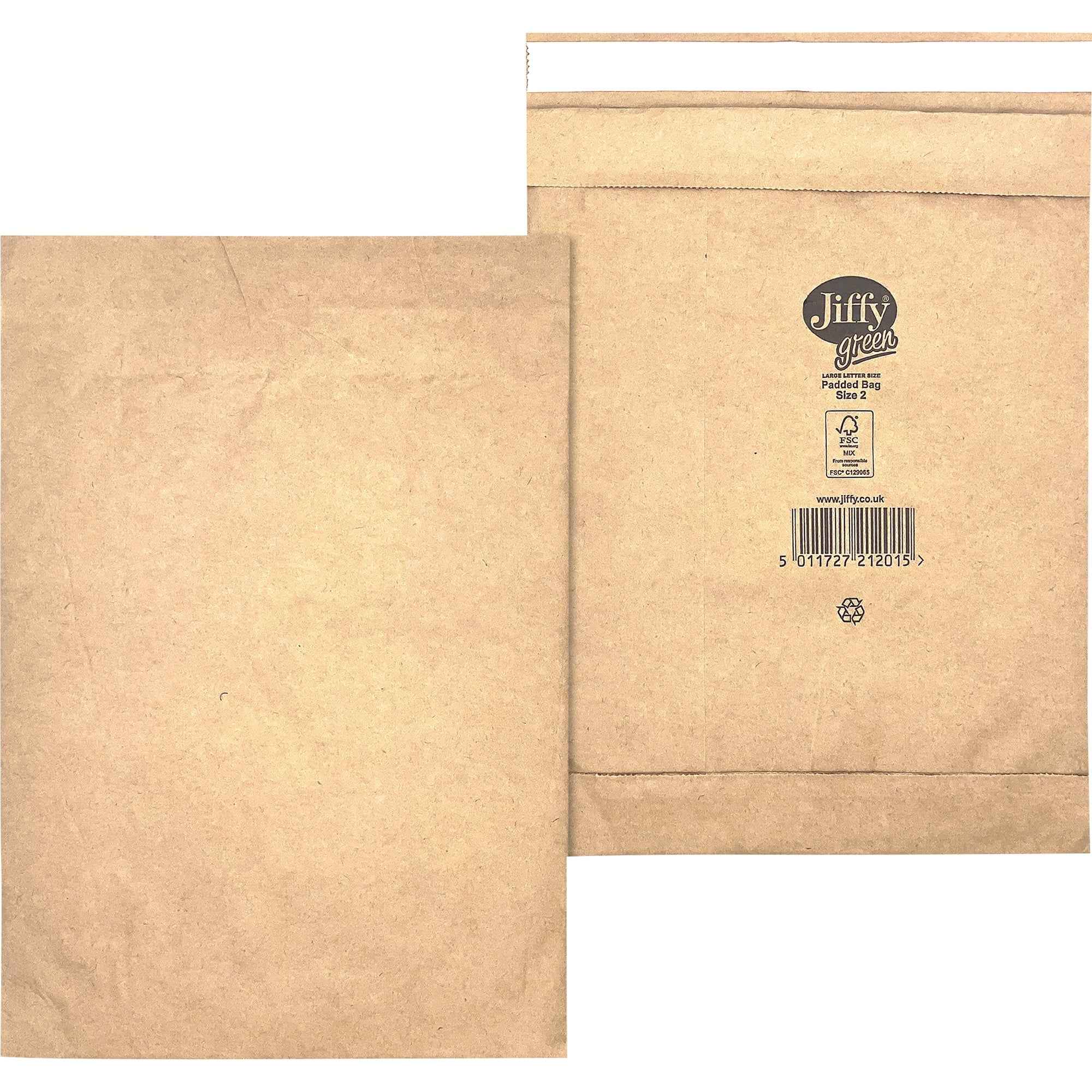 Jiffy® Papierpolstertasche Nr. 2 100 St./Pack.