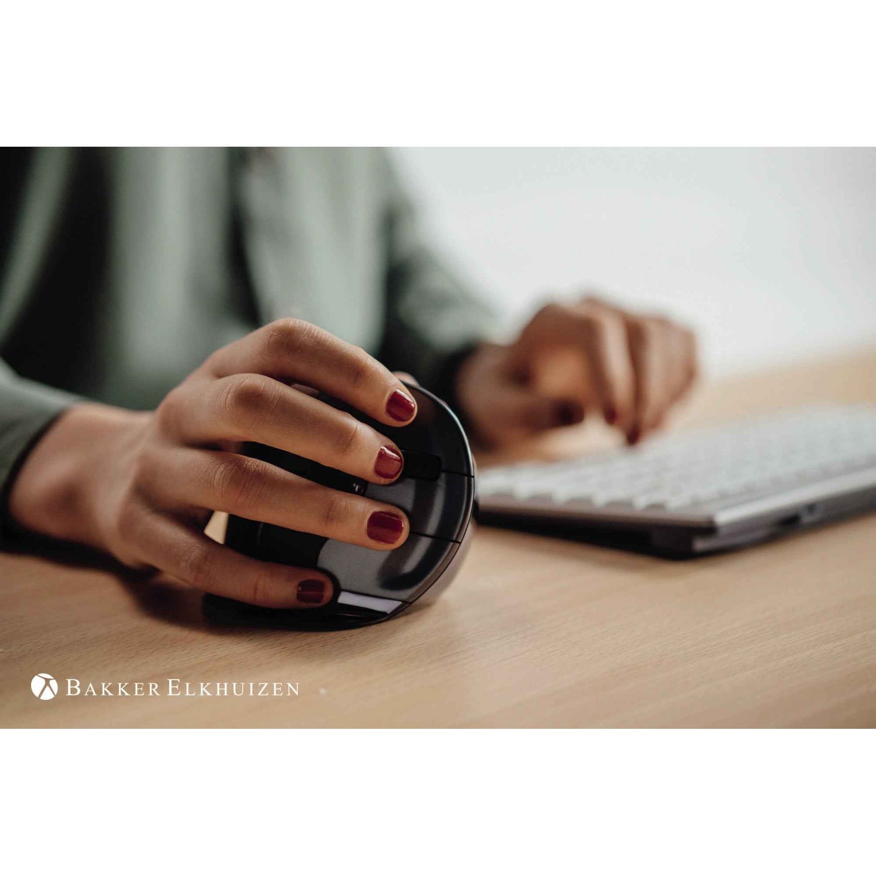 BakkerElkhuizen Optische PC Maus Evoluent D Wireless ergonomisch