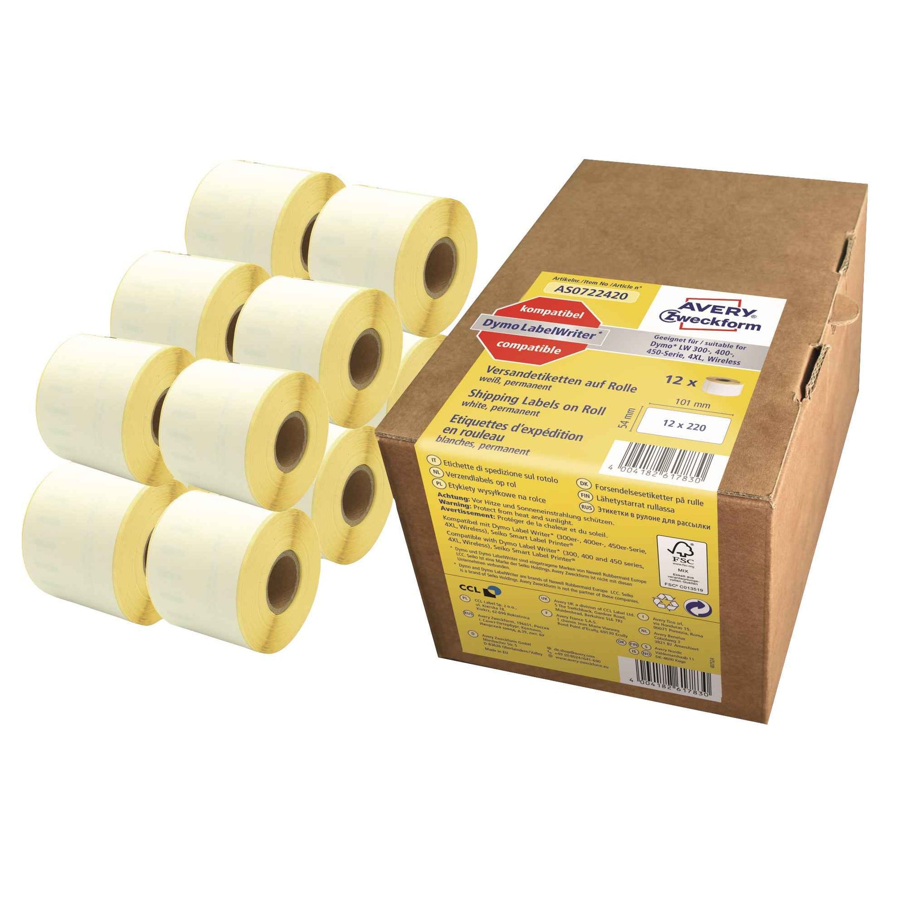 Avery Zweckform Adressetikett 36 x 89 mm (B x H)