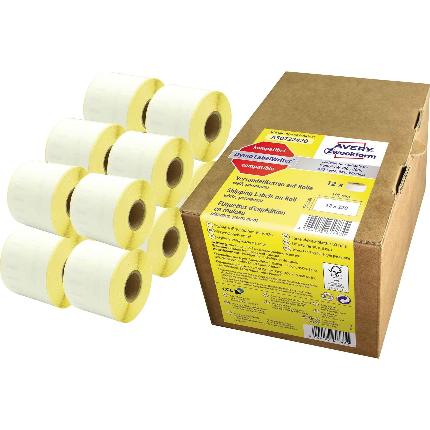 Avery Zweckform Adressetikett 54 x 101 mm (B x H)