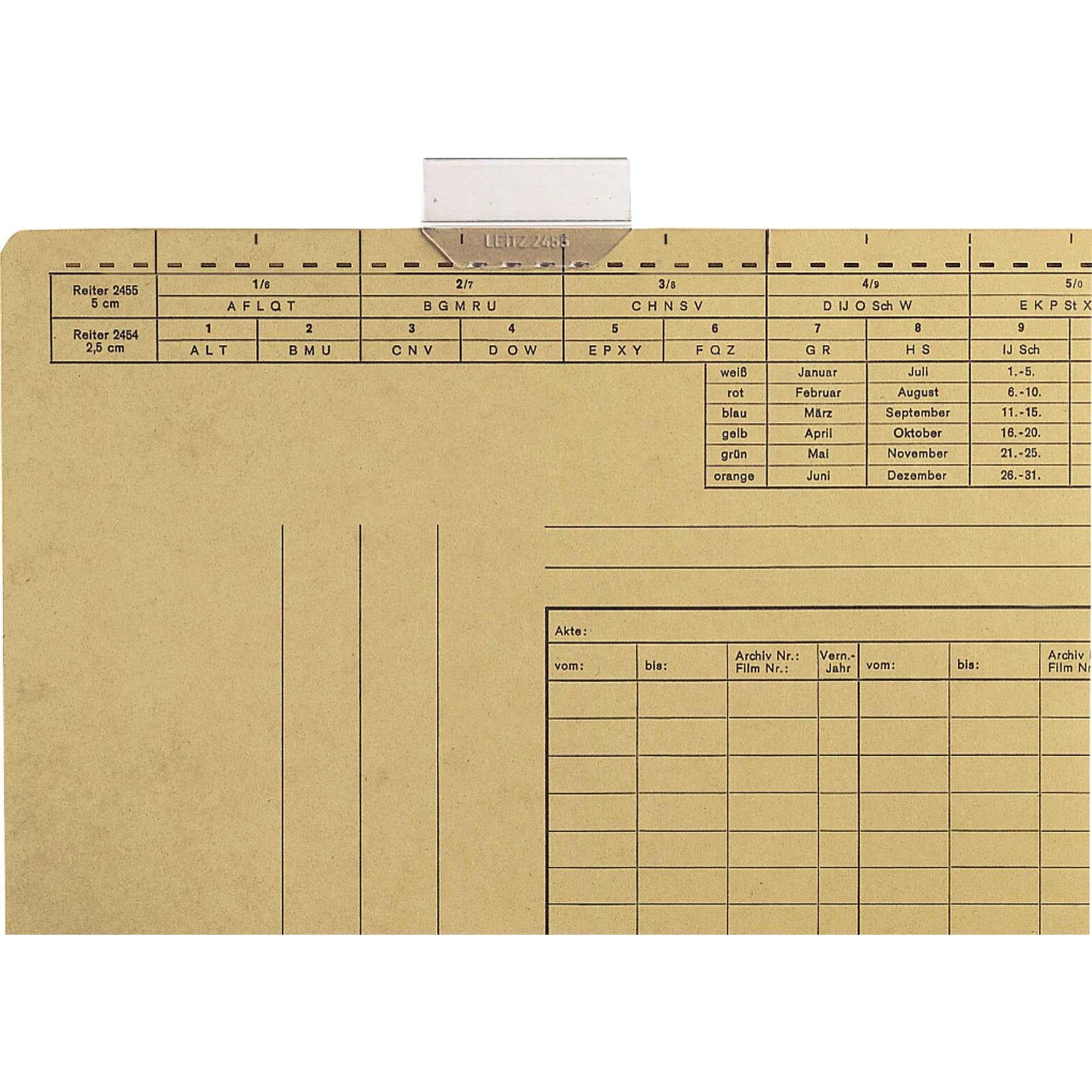 Leitz Vollsichtreiter 50 x 30 mm (B x H)