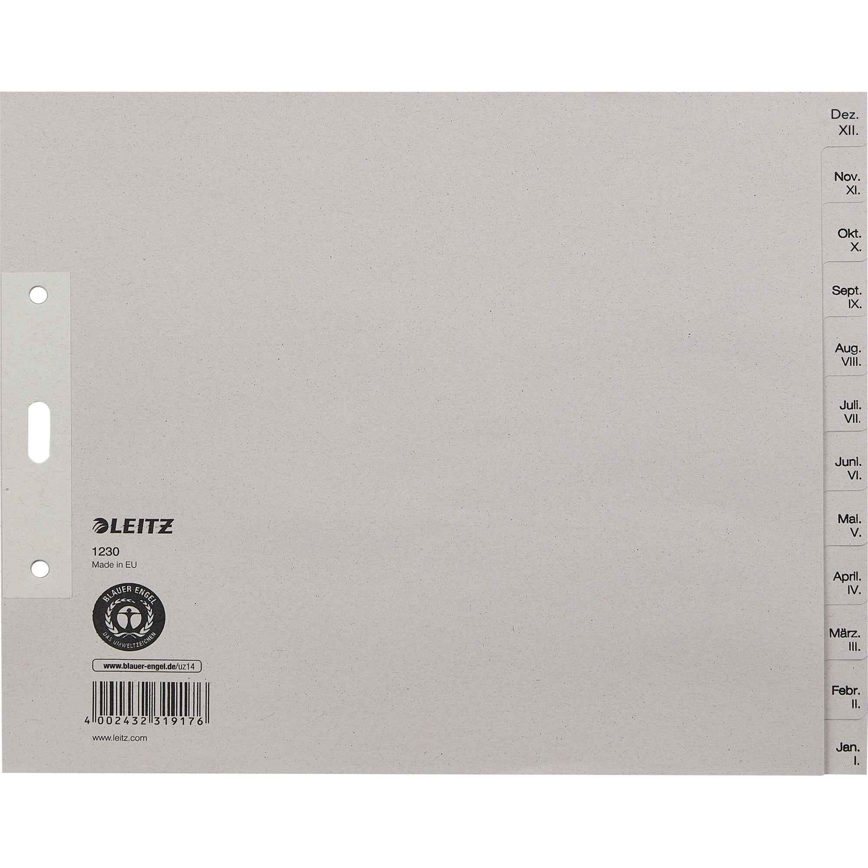 Leitz Monatsregister