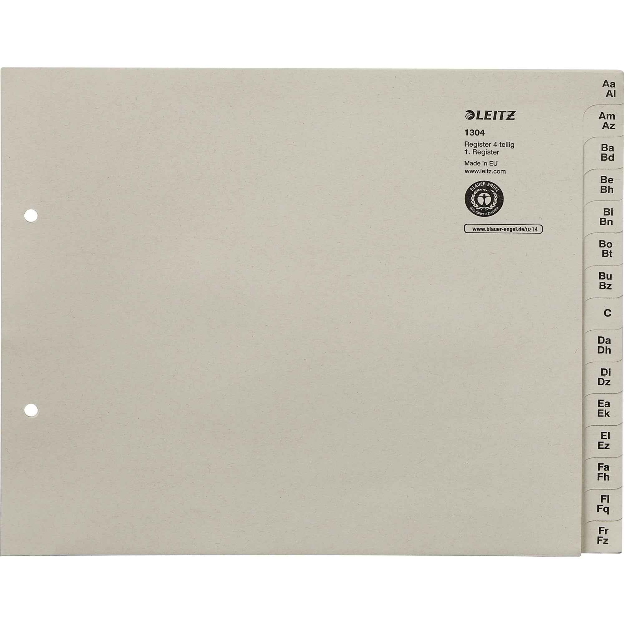 Leitz A-Z Register 60 Registerblätter