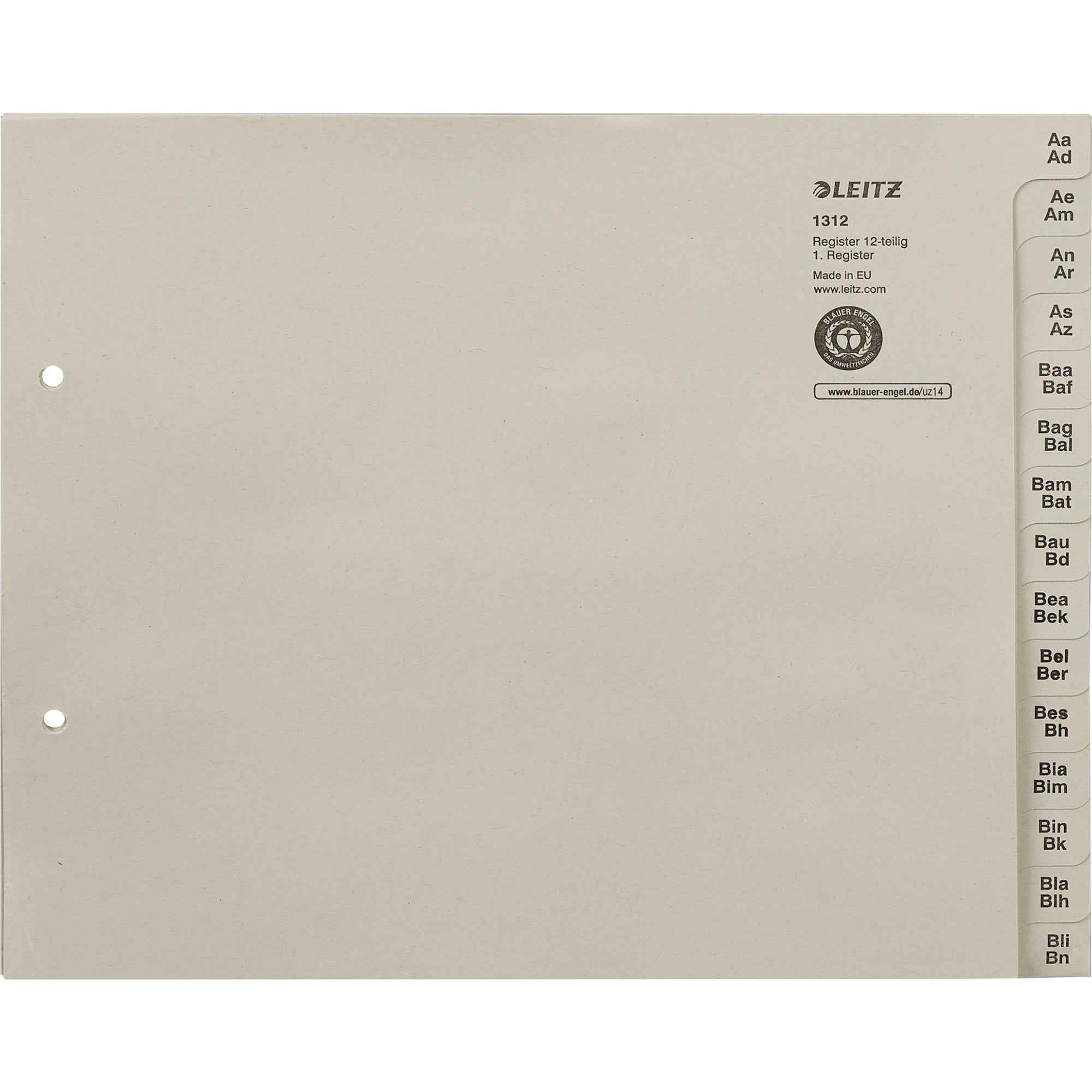 Leitz A-Z Register 180 Registerblätter