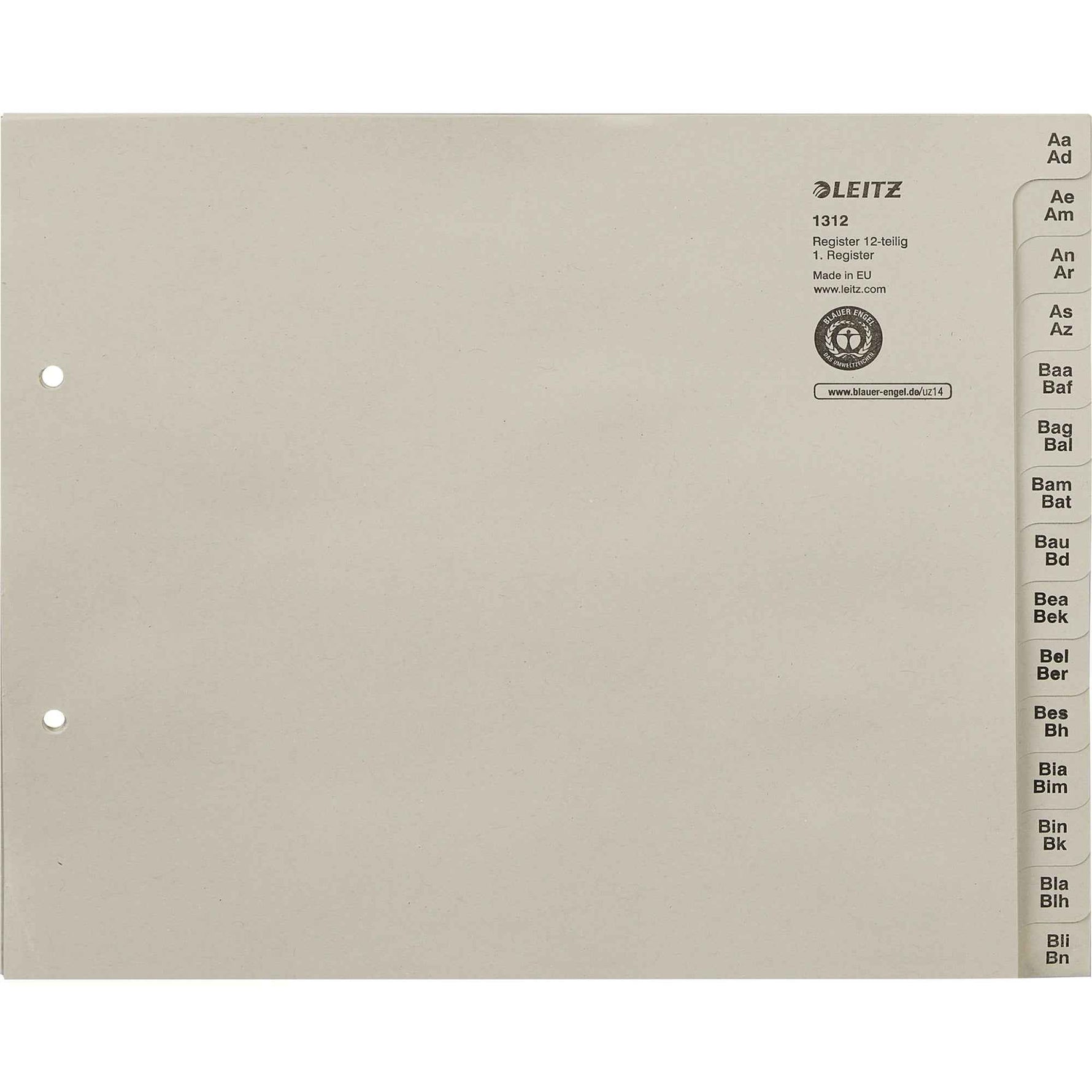 Leitz A-Z Register 180 Registerblätter