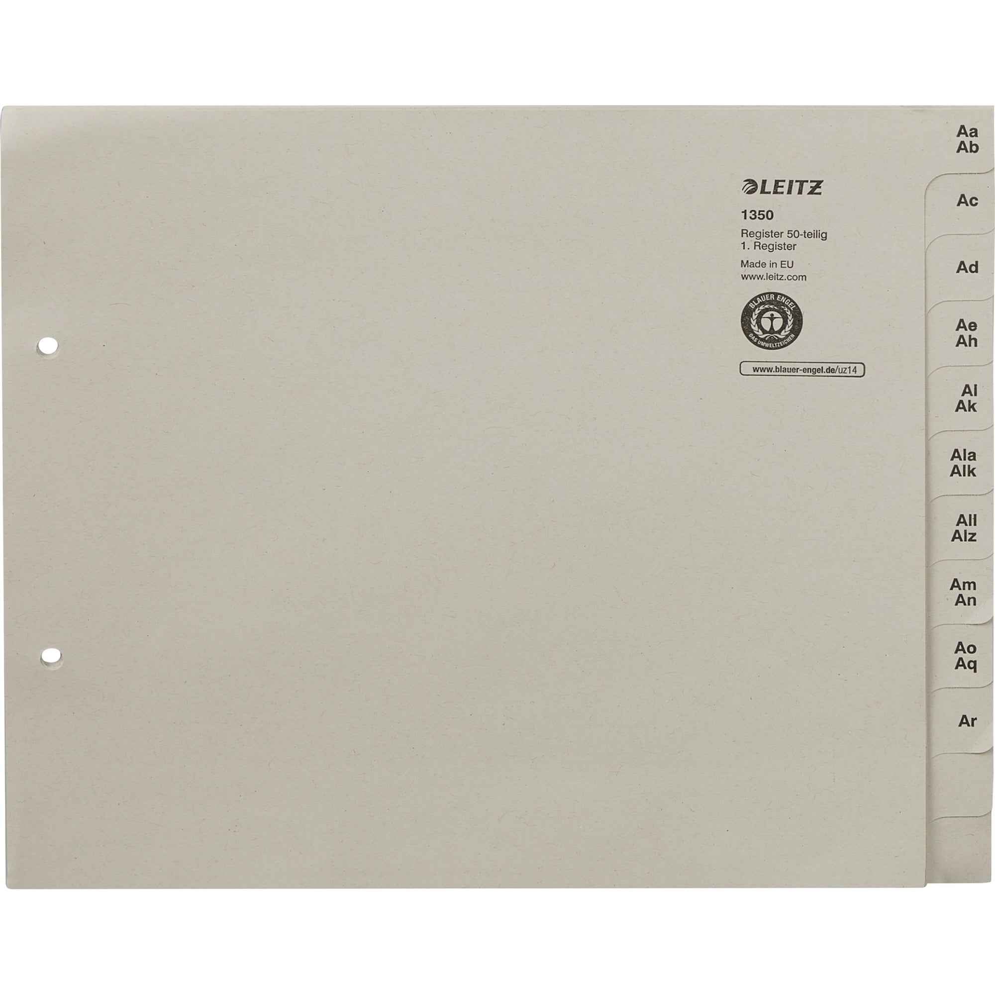 Leitz A-Z Register 600 Registerblätter
