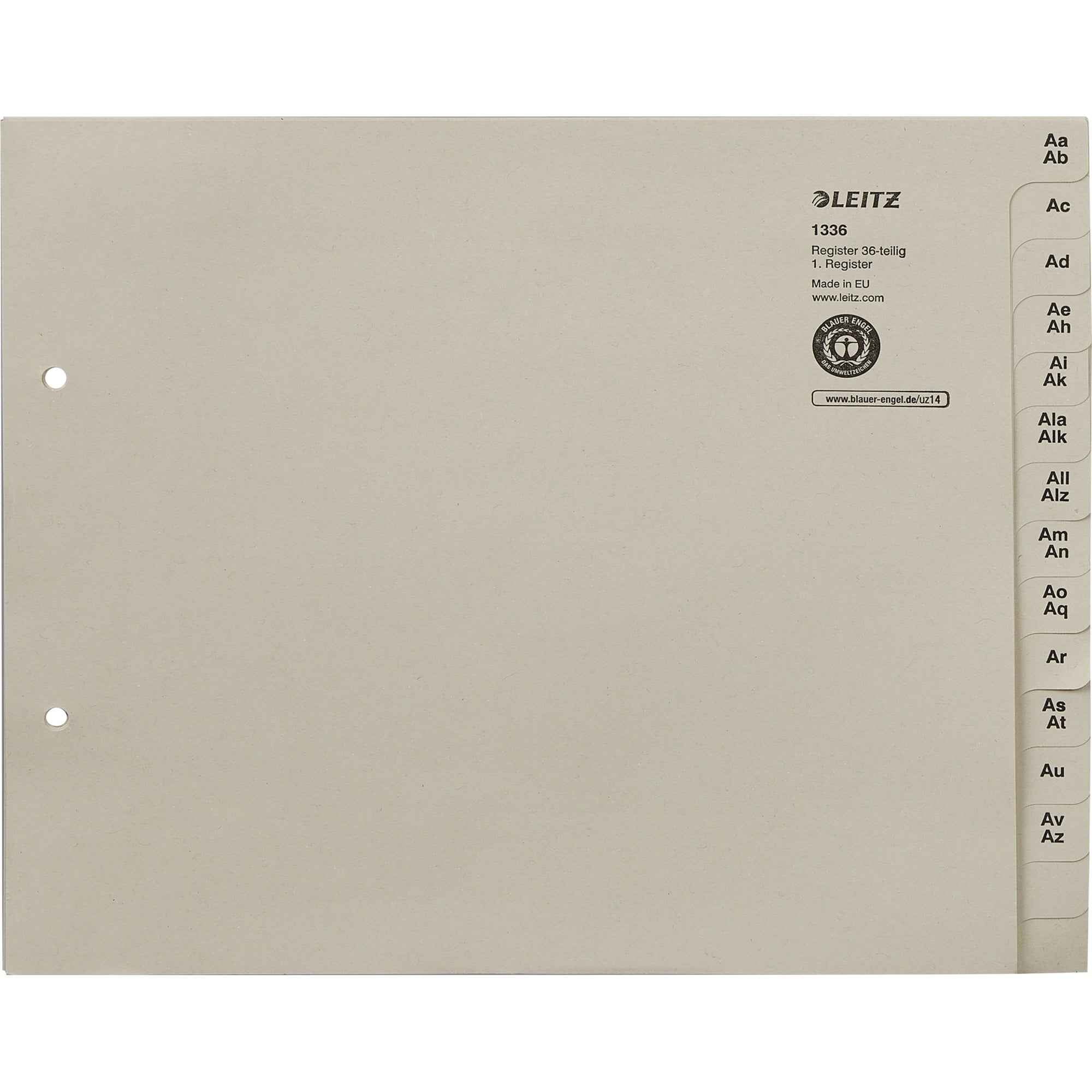 Leitz A-Z Register 540 Registerblätter